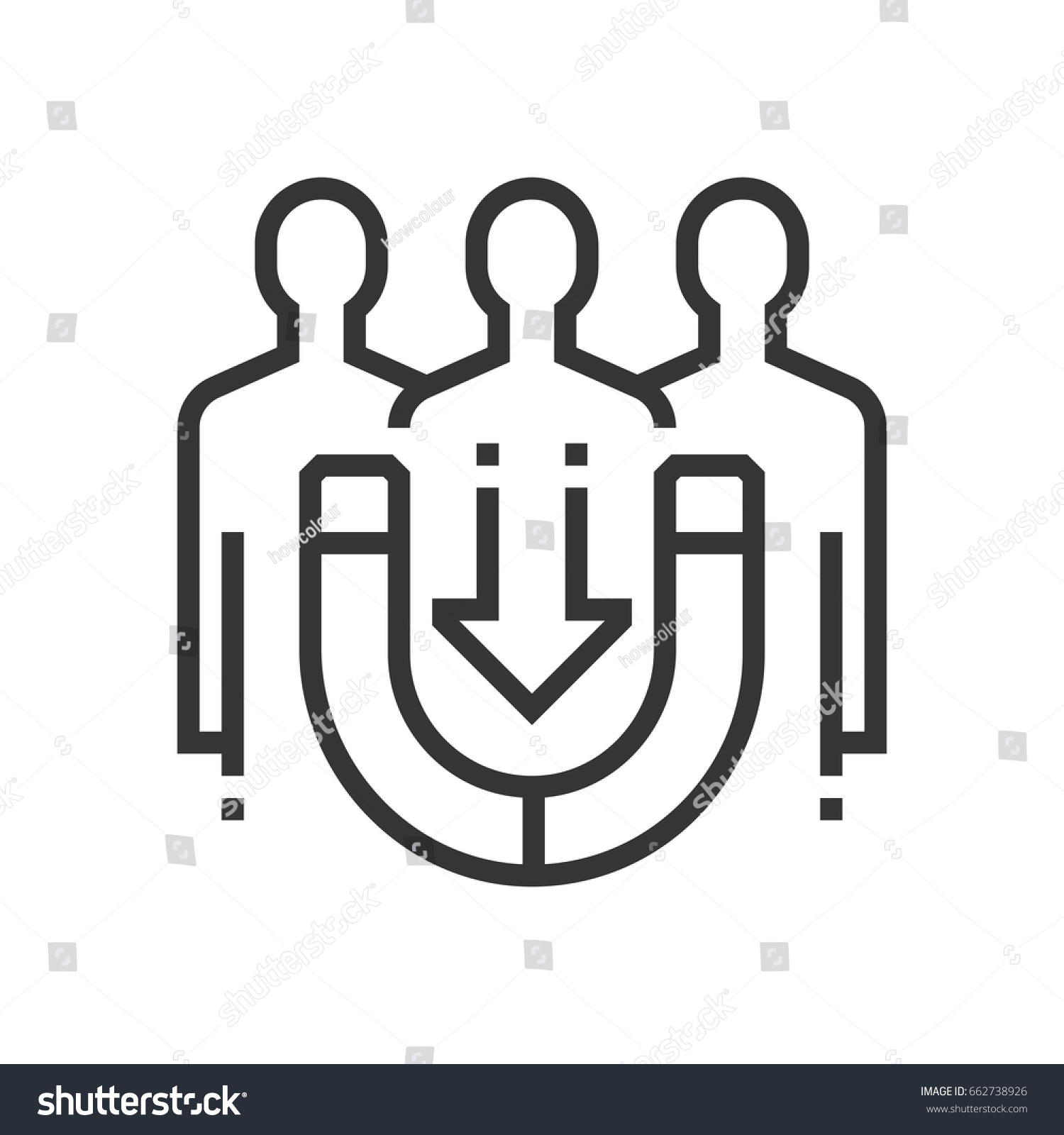 Customer Acquisition Icon Part Square Icon Stock Vector (Royalty Free ...