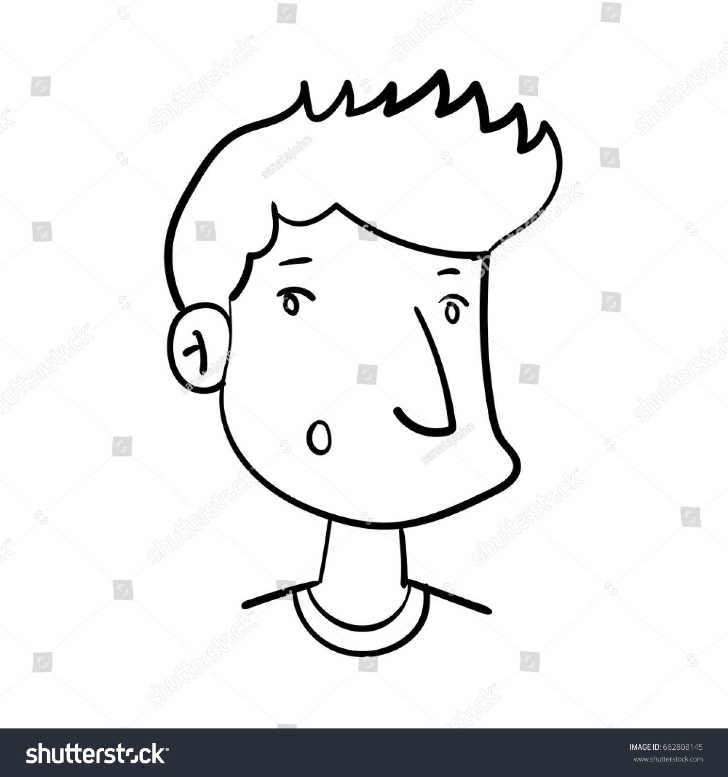 Illustration Funny Cartoon People Character Stock Vector (Royalty Free ...