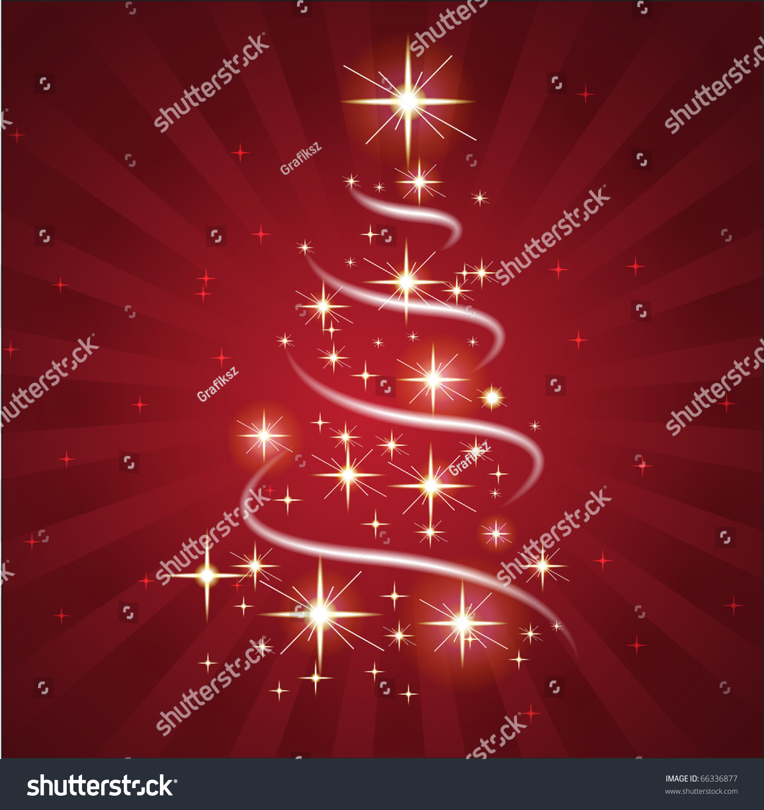 Christmas Sparkling Greeting Card Stock Vector (Royalty Free) 66336877 ...