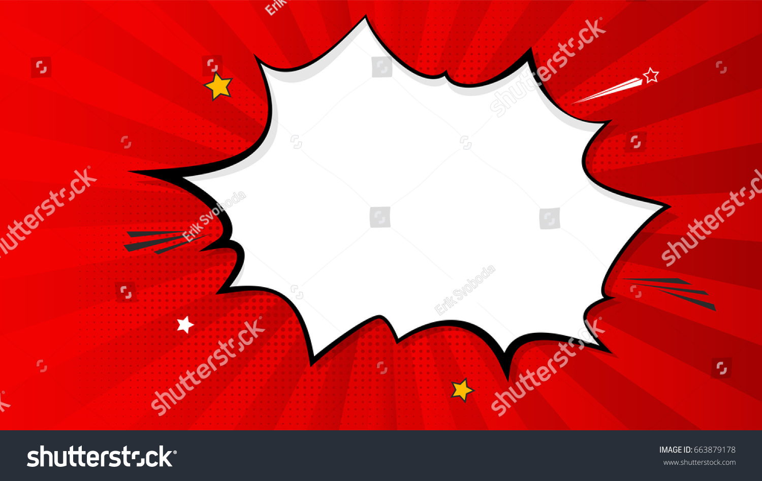 Pop Art Splash Background Explosion Comics Stock Vector (Royalty Free ...