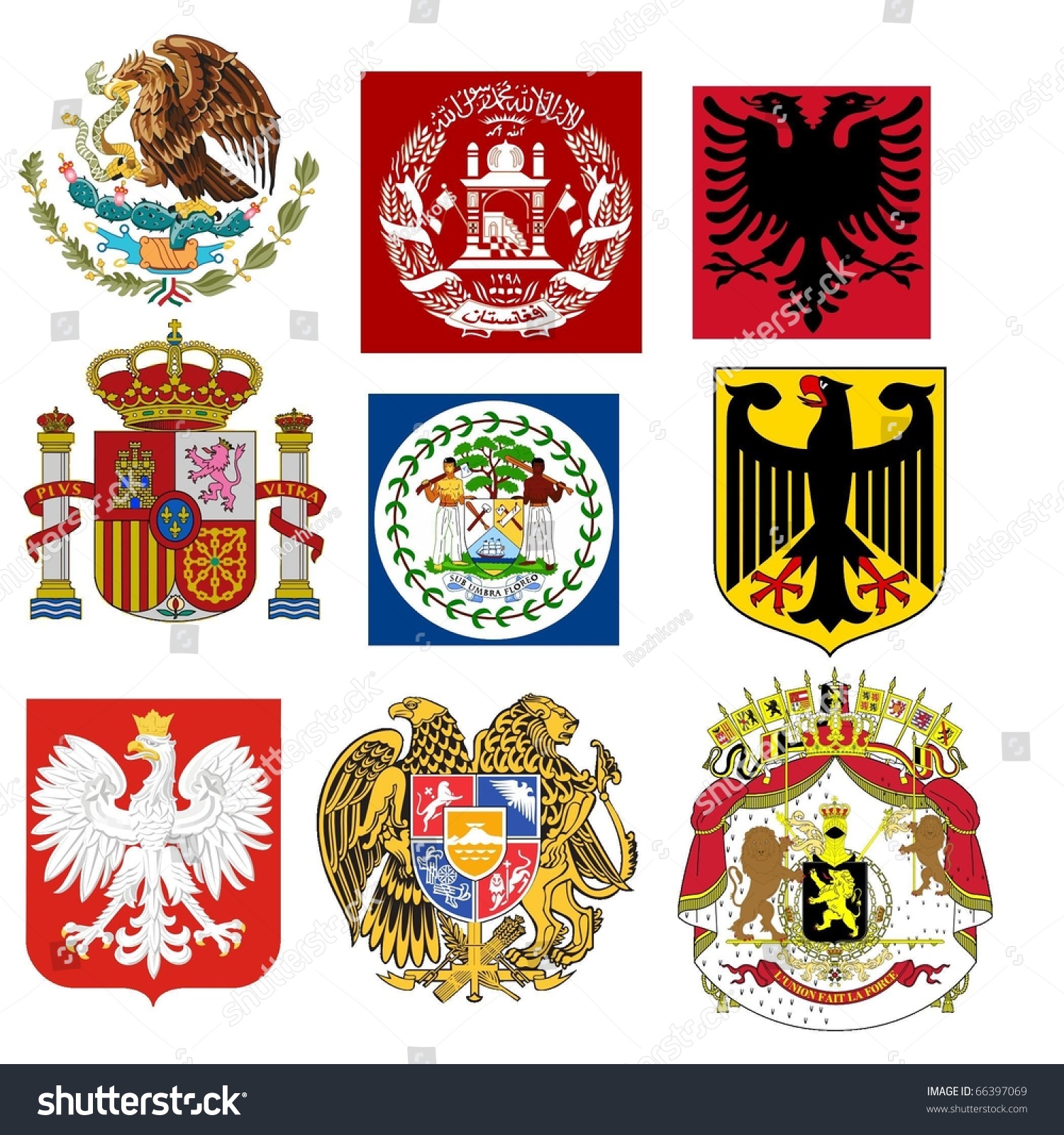 Старинные гербы государств