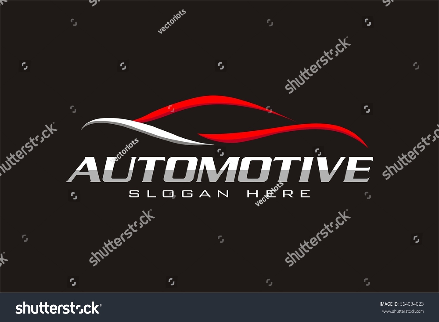 Automotive Car Line Logo Template Stock Vector (Royalty Free) 664034023 ...