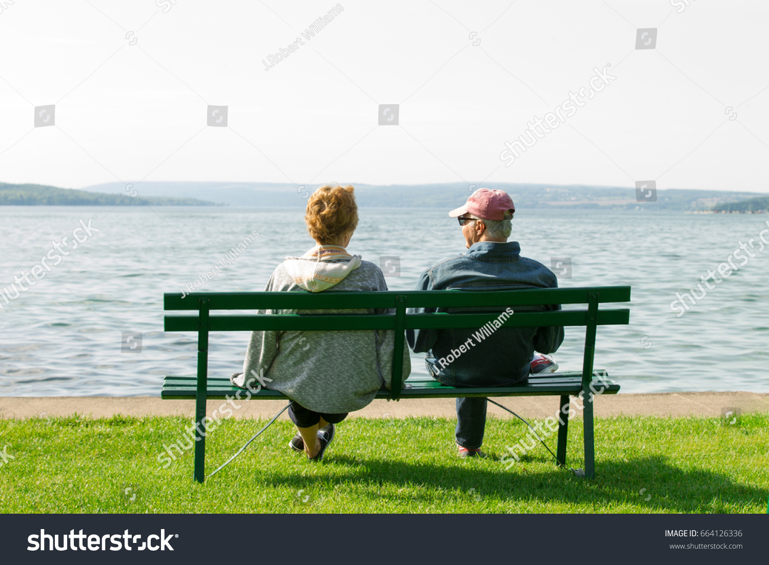 Older Elderly Retired Couple Sit On Stock Photo 664126336 | Shutterstock