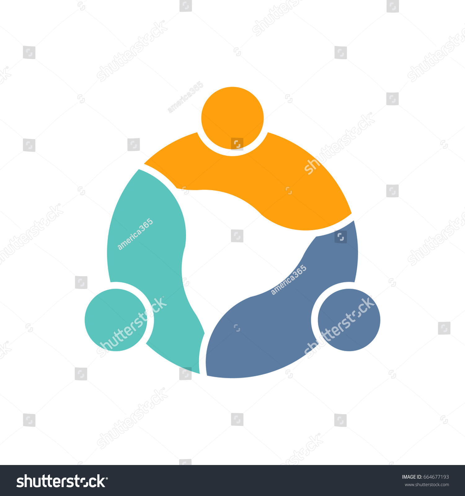 People Teamwork Logo Stock Vector (Royalty Free) 664677193 | Shutterstock