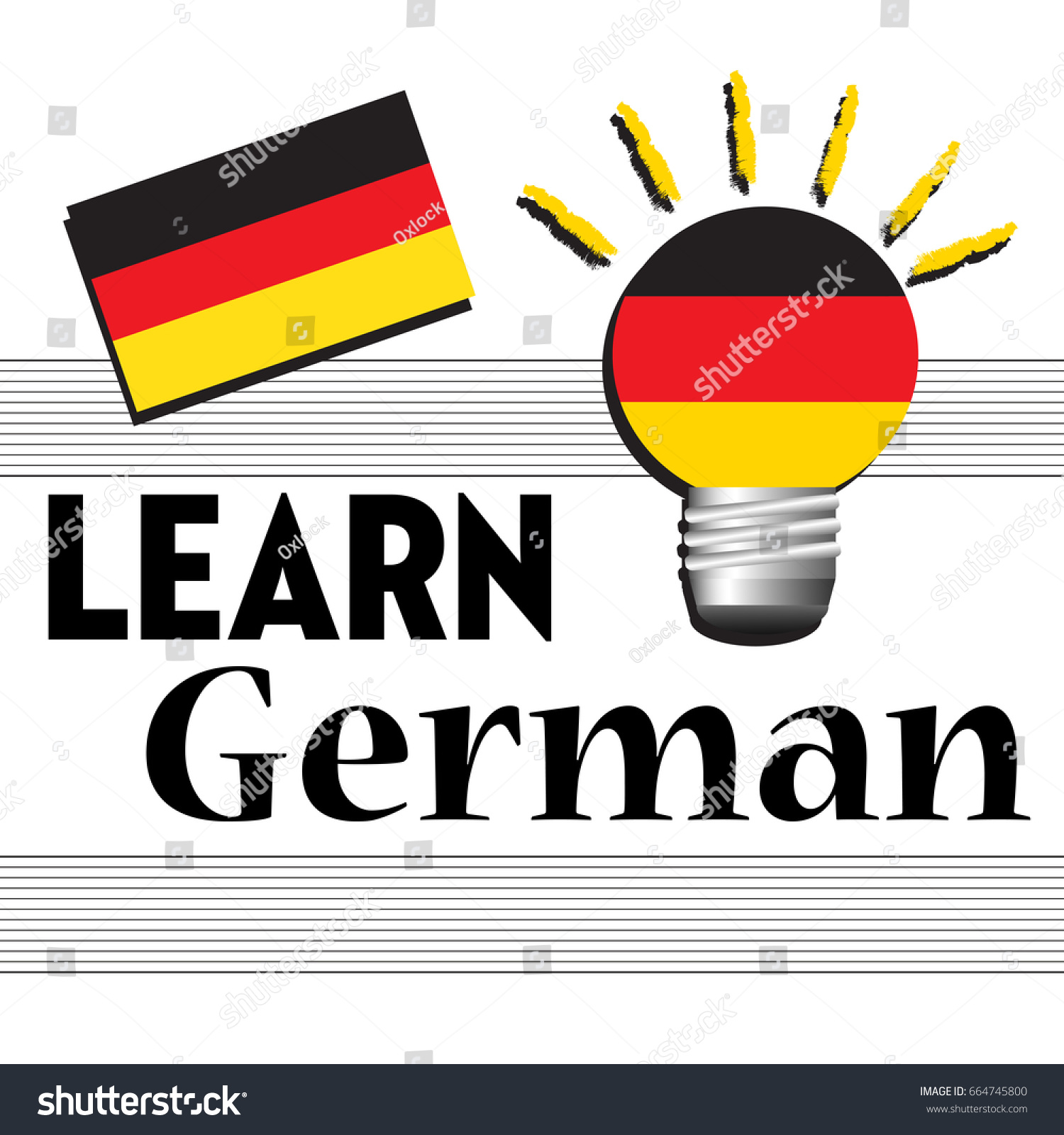 colorful-background-german-flag-text-learn-stock-vector-royalty-free