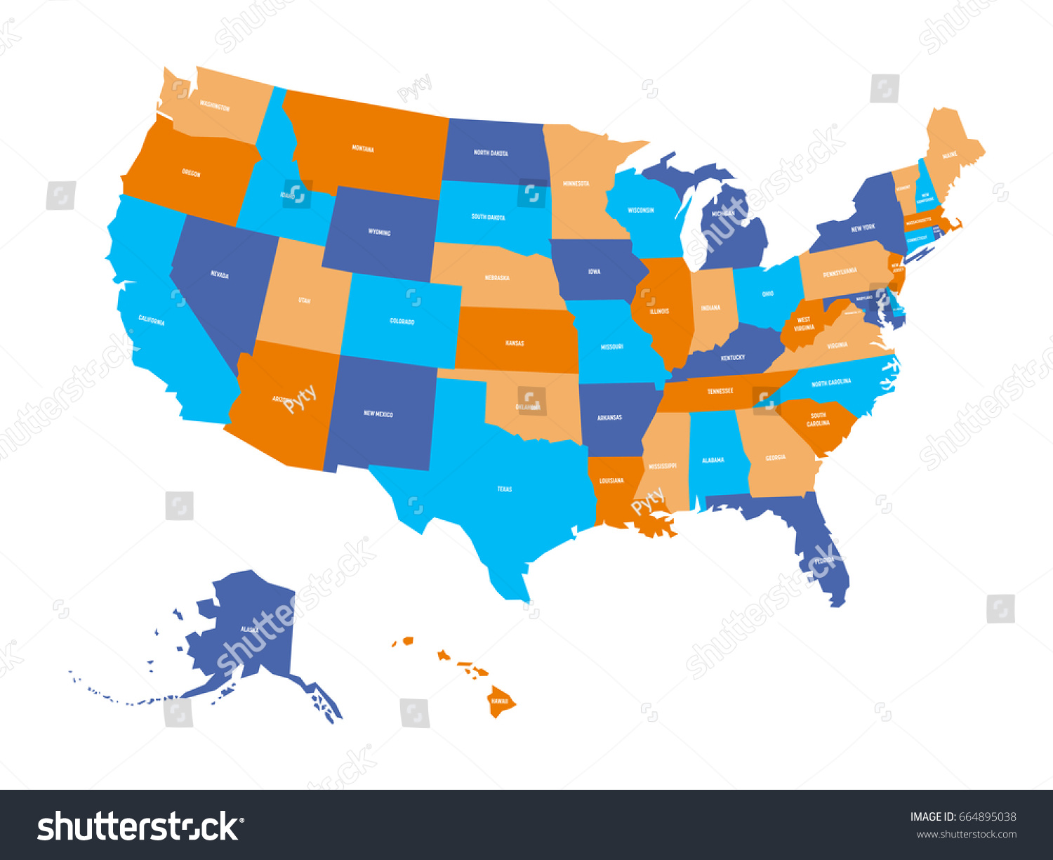 political-map-usa-united-states-america-stock-vector-royalty-free