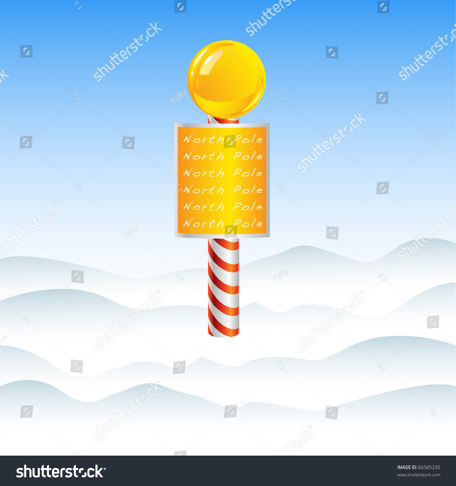 North Pole Design Vector Stock Vector (Royalty Free) 66585235 ...