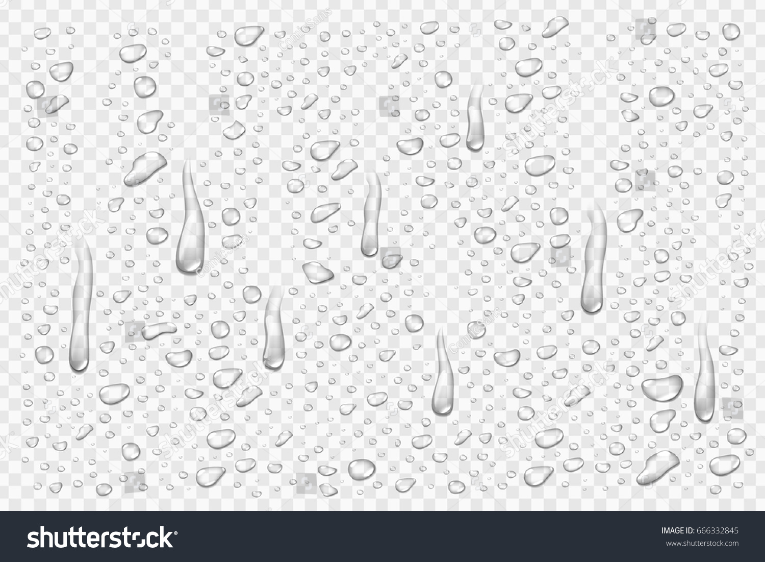 Vector Set Realistic Isolated Water Droplets Stock Vector (Royalty Free ...