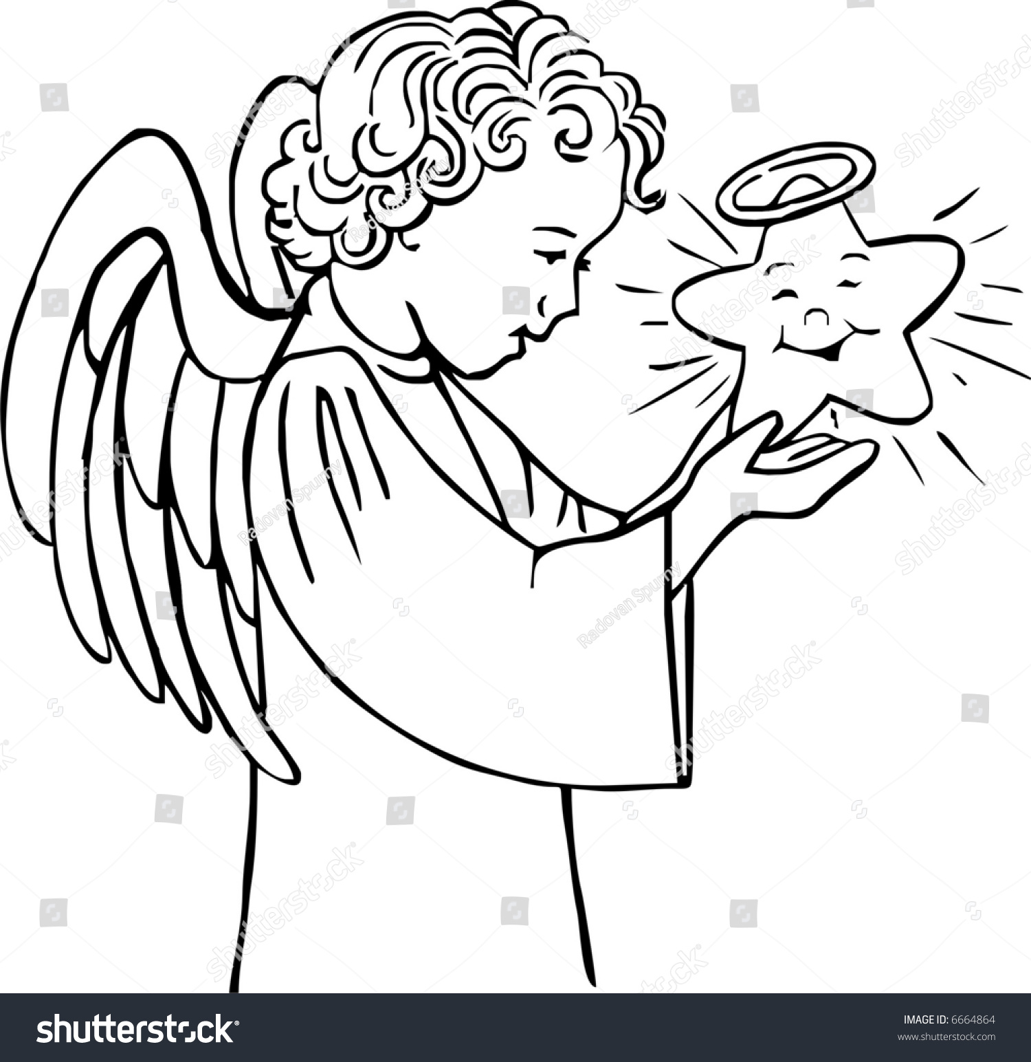 Ангел хранитель раскраска для детей