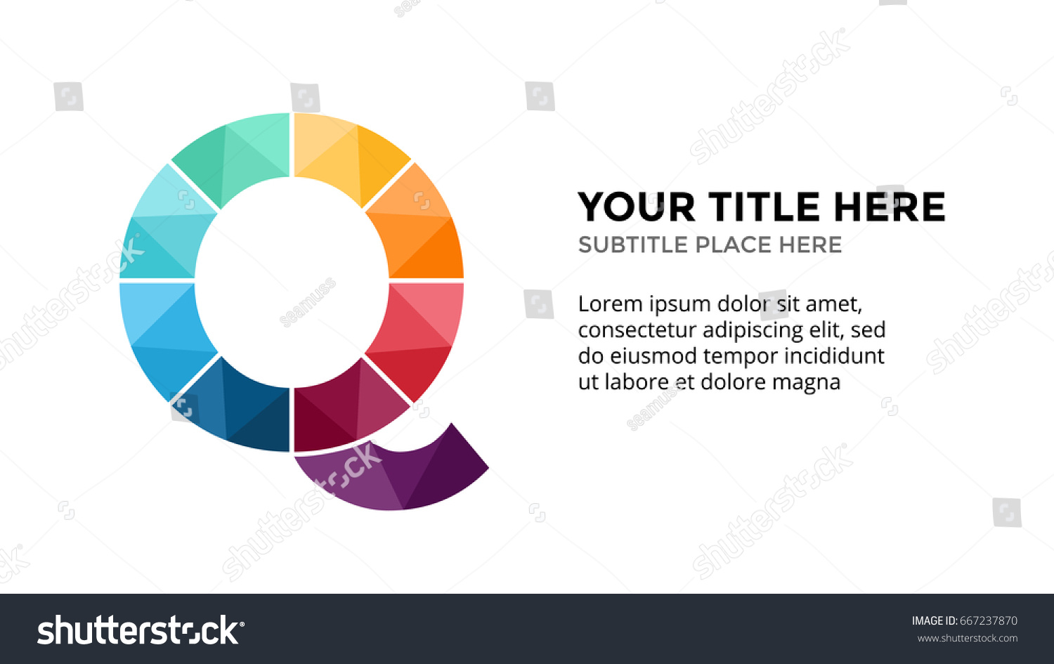 Vector Alphabet Infographic Presentation Slide Template Stock Vector ...