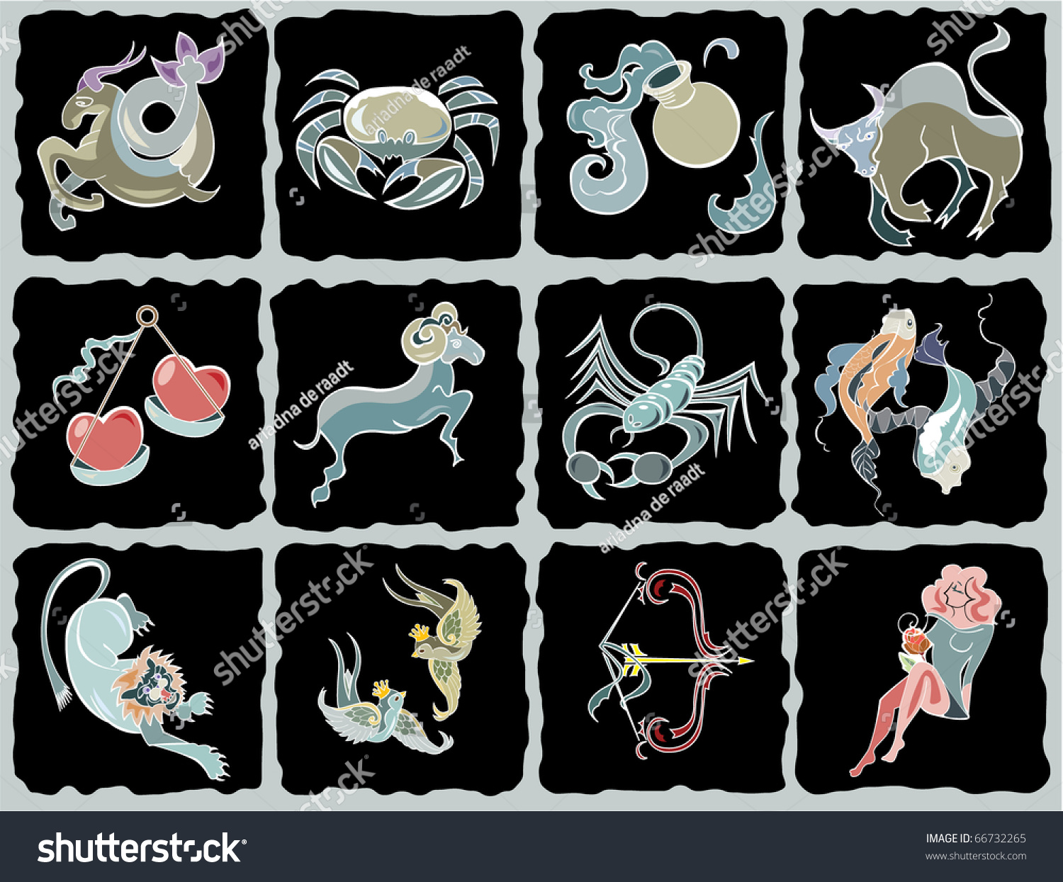 Zodiac signs bleach 