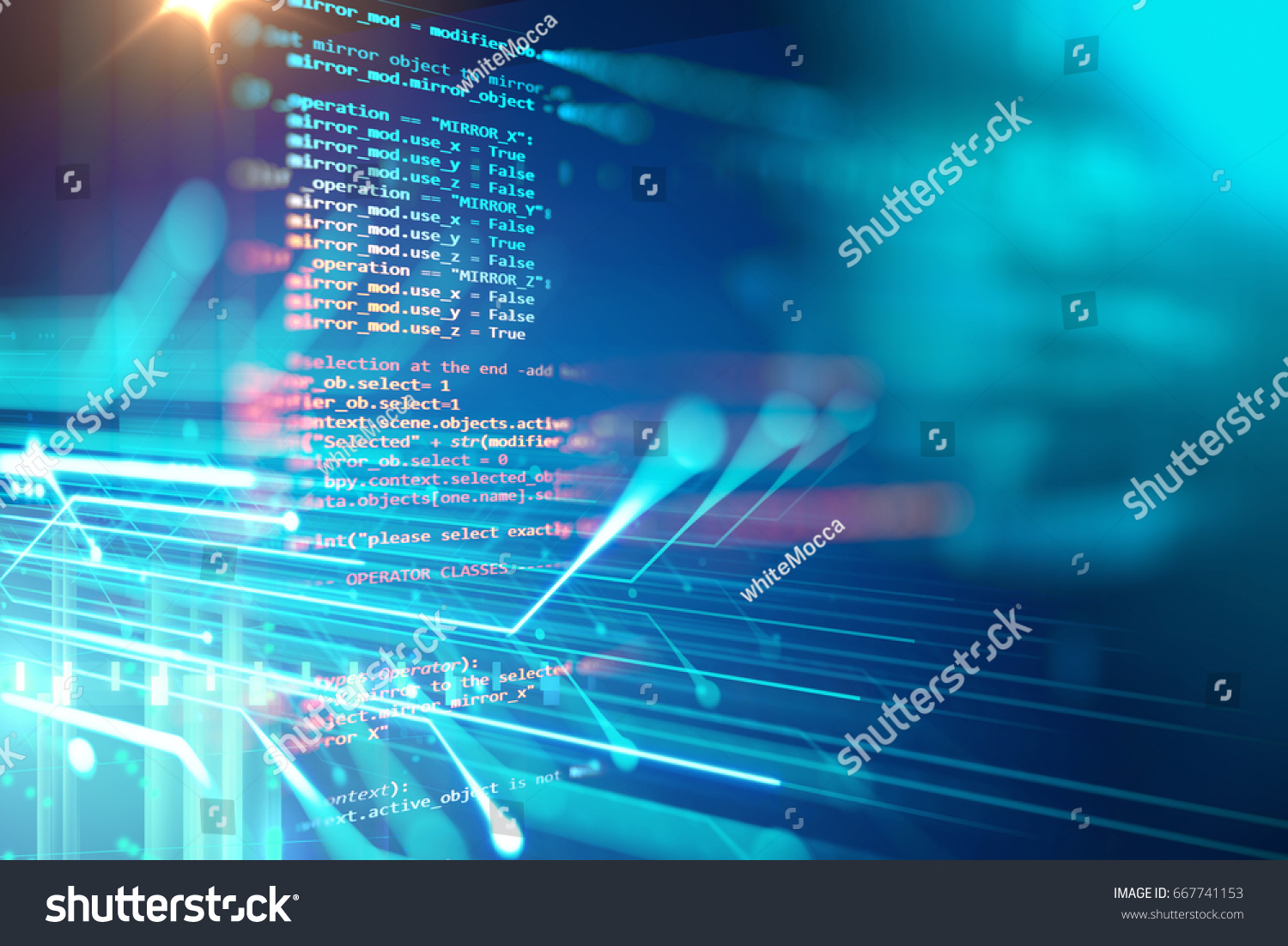 Programming Code Abstract Technology Background Software Stock ...