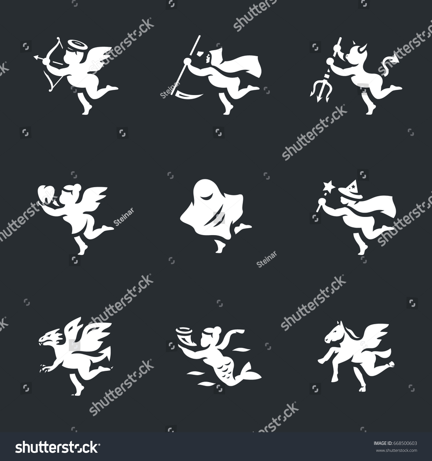 Vector Set Fantasy Characters Icons Stock Vector Royalty Free 668500603 Shutterstock Vector Set Fantasy Characters Icons Stock Vector Royalty Free 668500603 Shutterstock