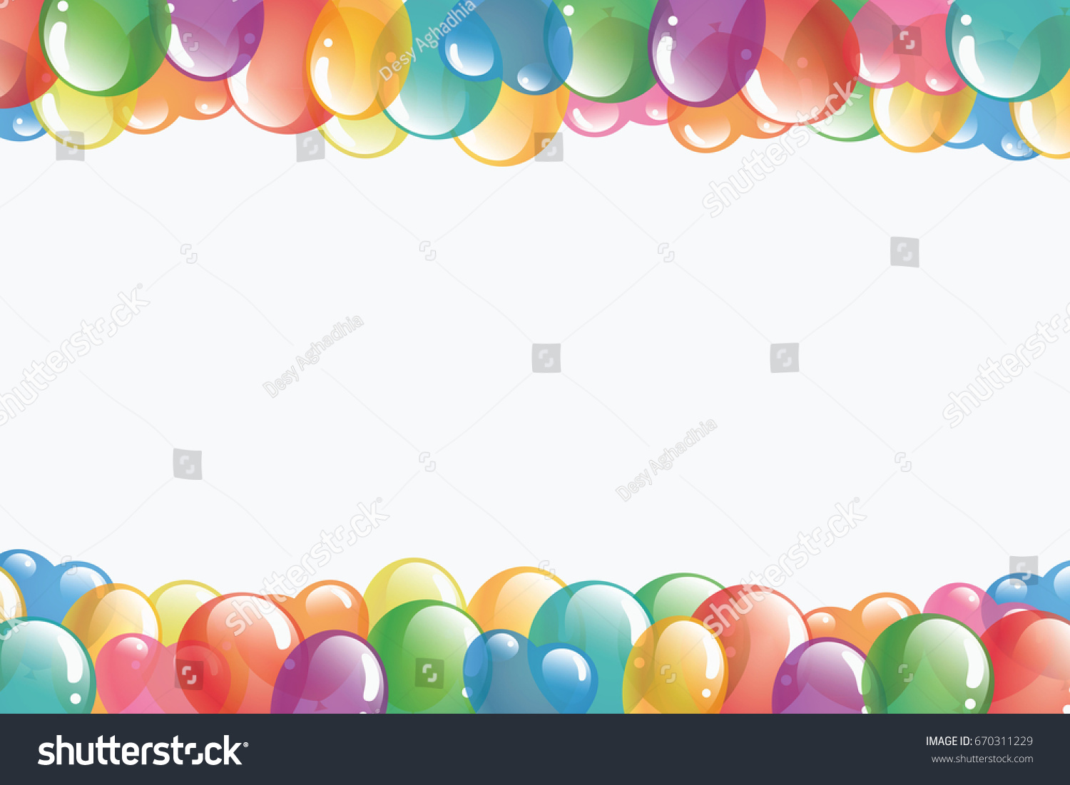 Рамка для текста разноцветные шарики