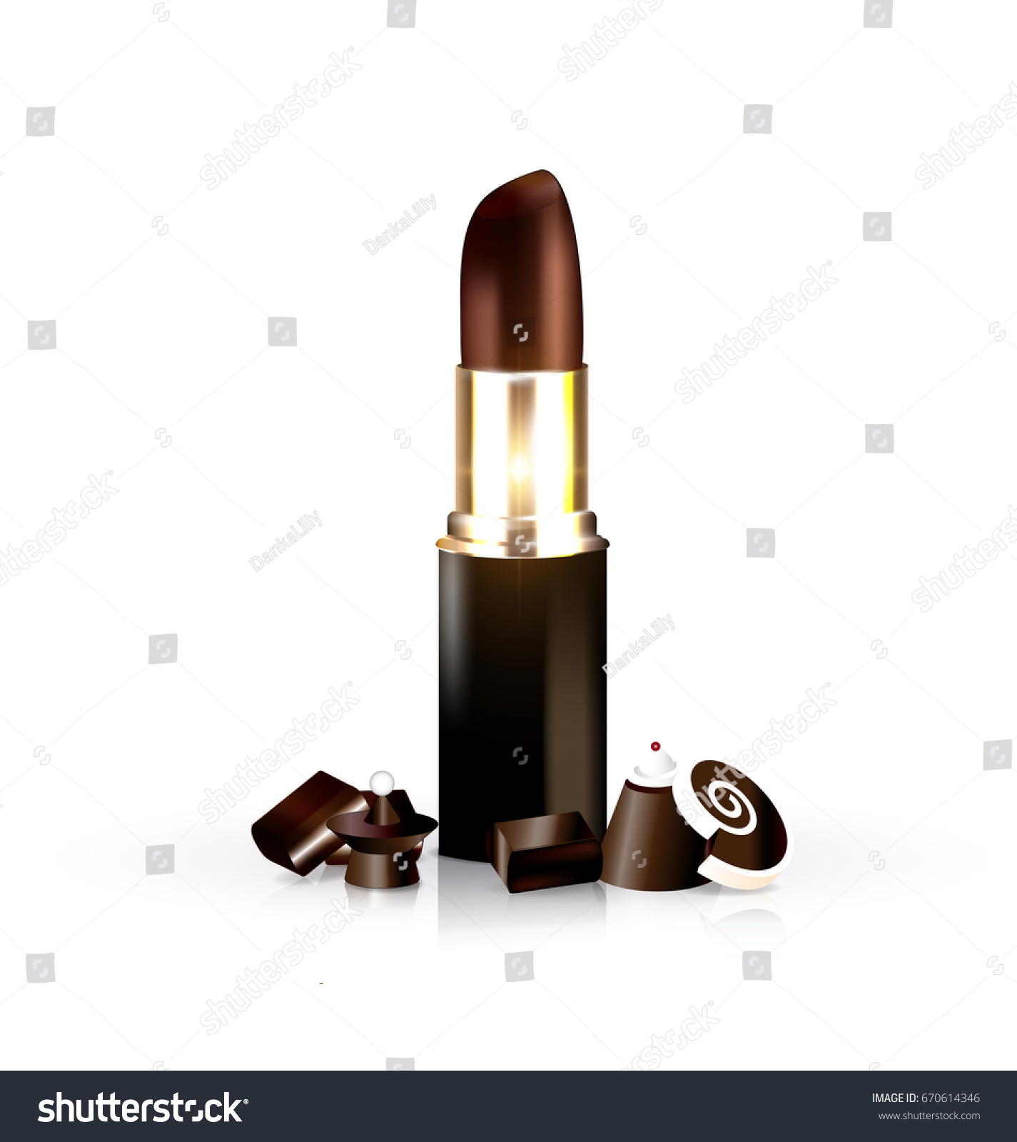 chocolate candy lipstick