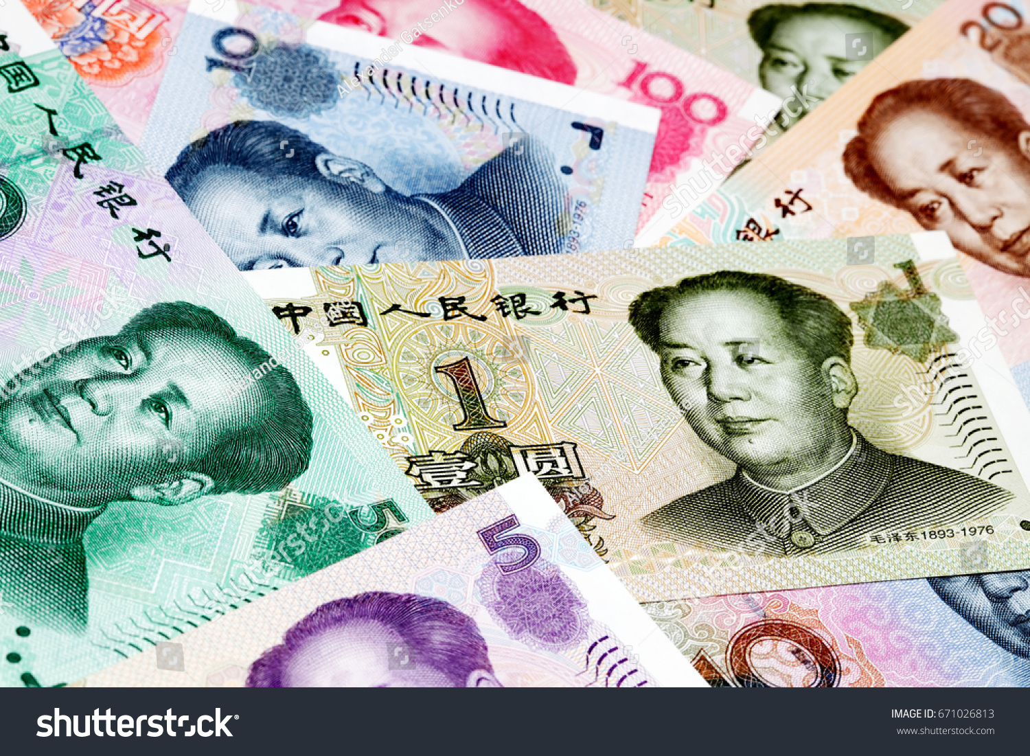 Set Various Chinese Currencies Yuan Stock Photo 671026813 | Shutterstock