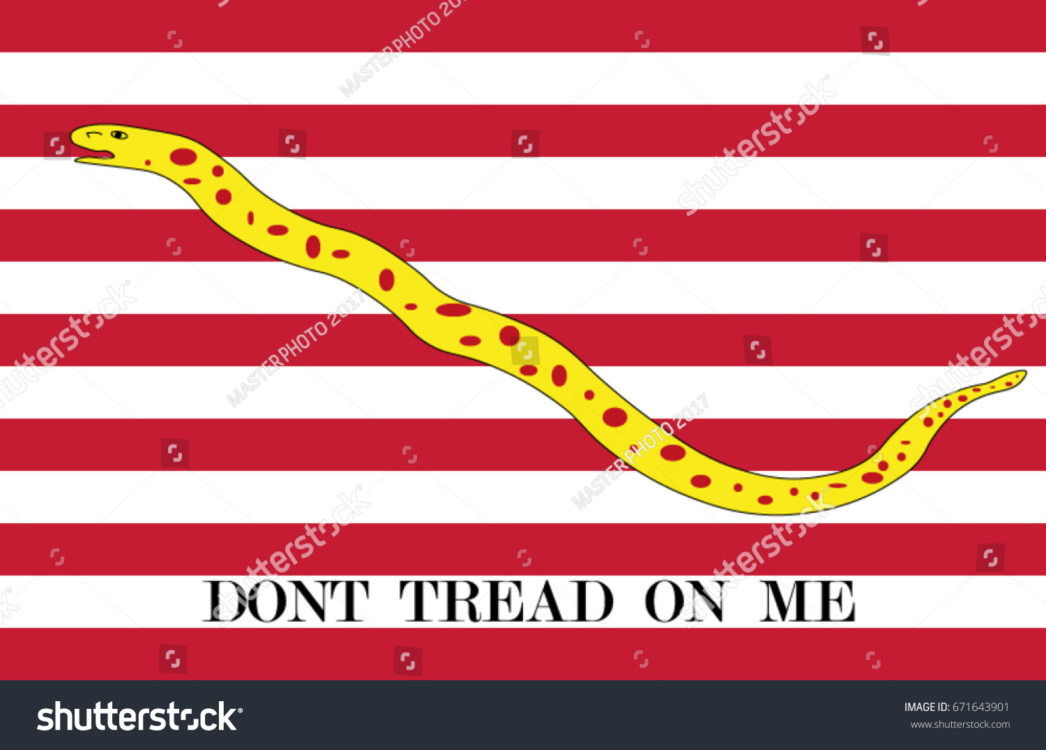 First Navy Jack Flag Use Usa Stock Vector (Royalty Free) 671643901 ...