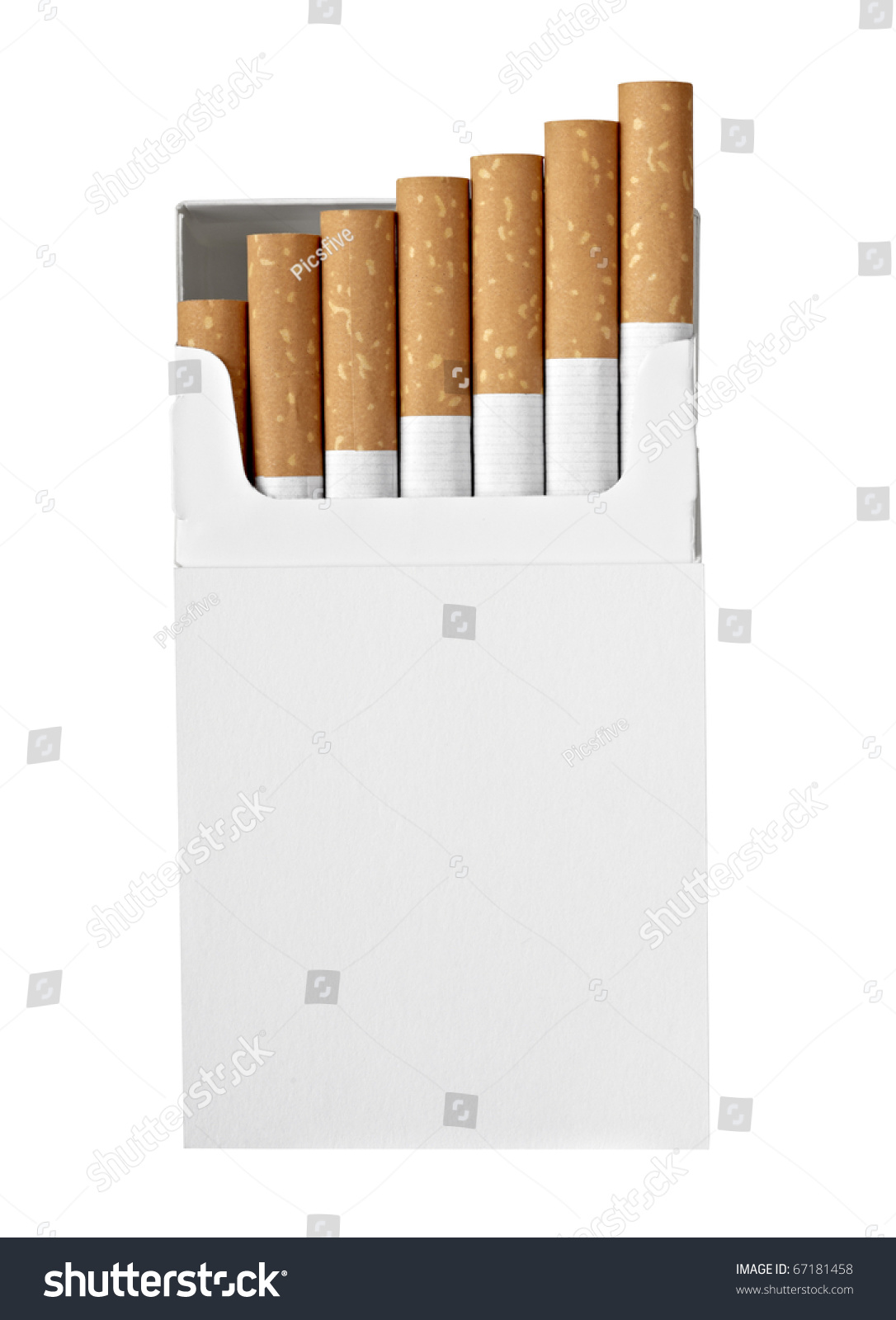 Close Box Cigarettes On White Background Stock Photo 67181458 ...