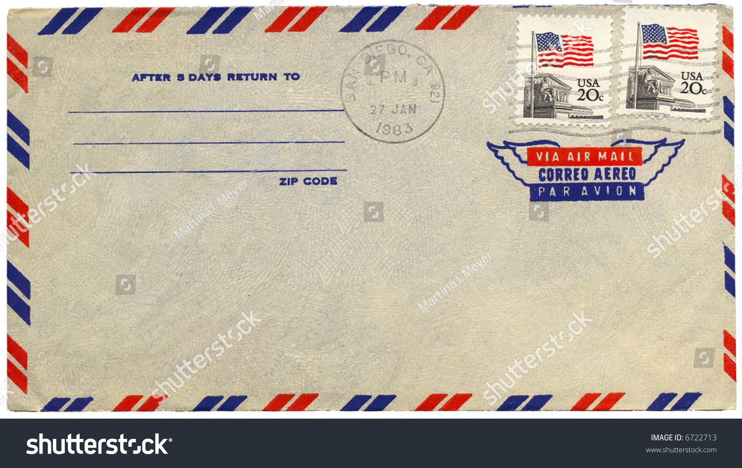 Конверт для письма Америка