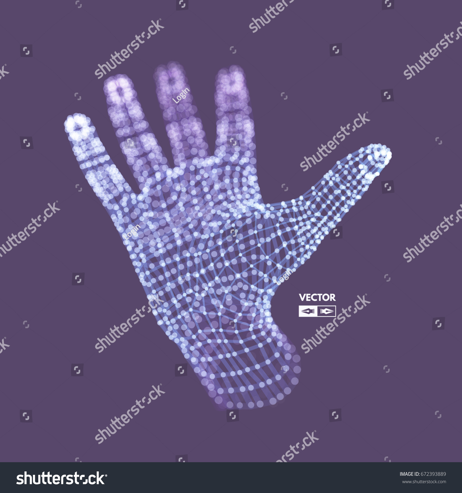 Human Arm Hand Model Connection Structure Stock Vector Royalty Free   Stock Vector Human Arm Hand Model Connection Structure Future Technology Concept D Vector Illustration 672393889 