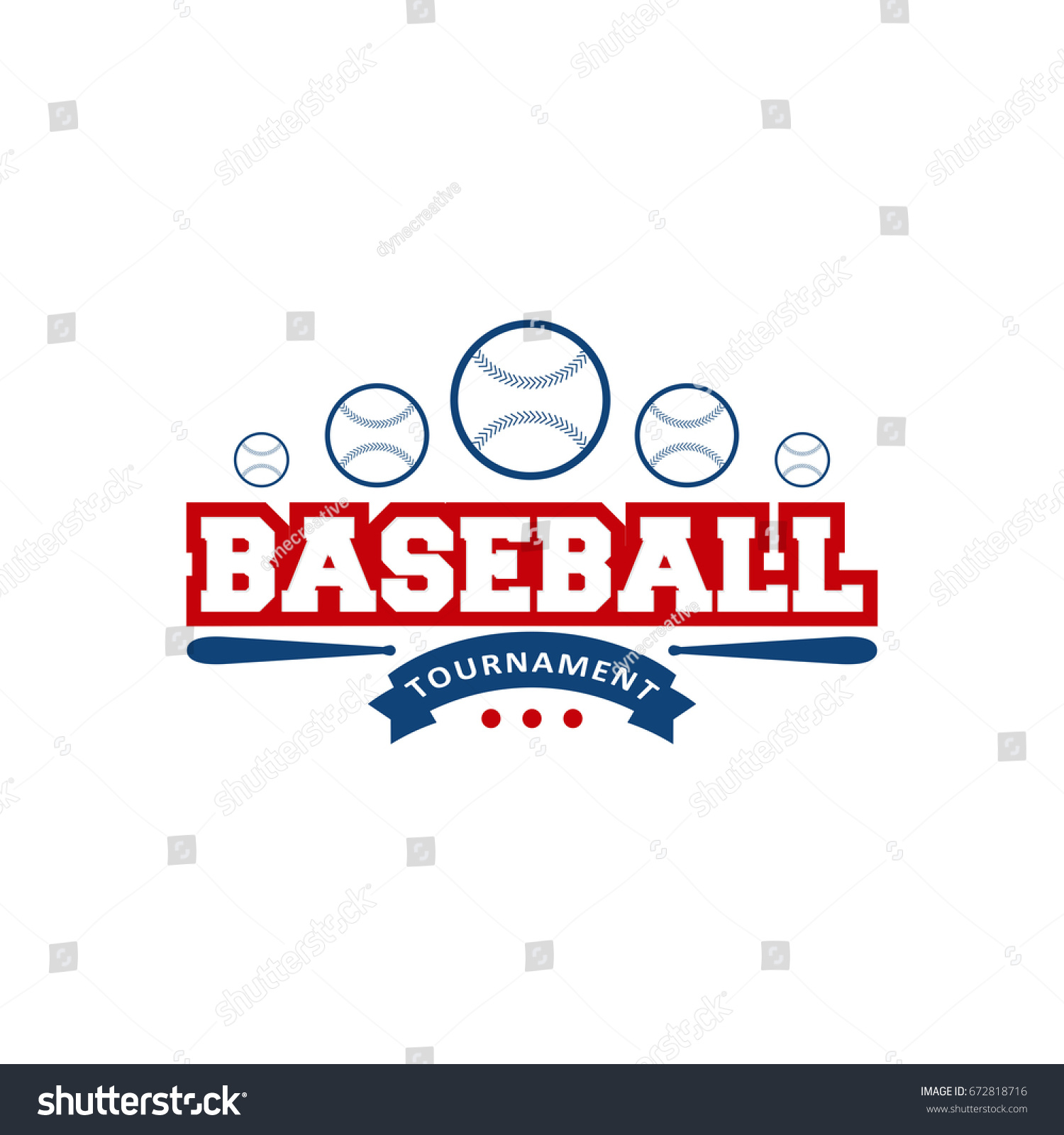 Baseball Logo Design Vector Badge Sport Stock Illustration 672818716 ...