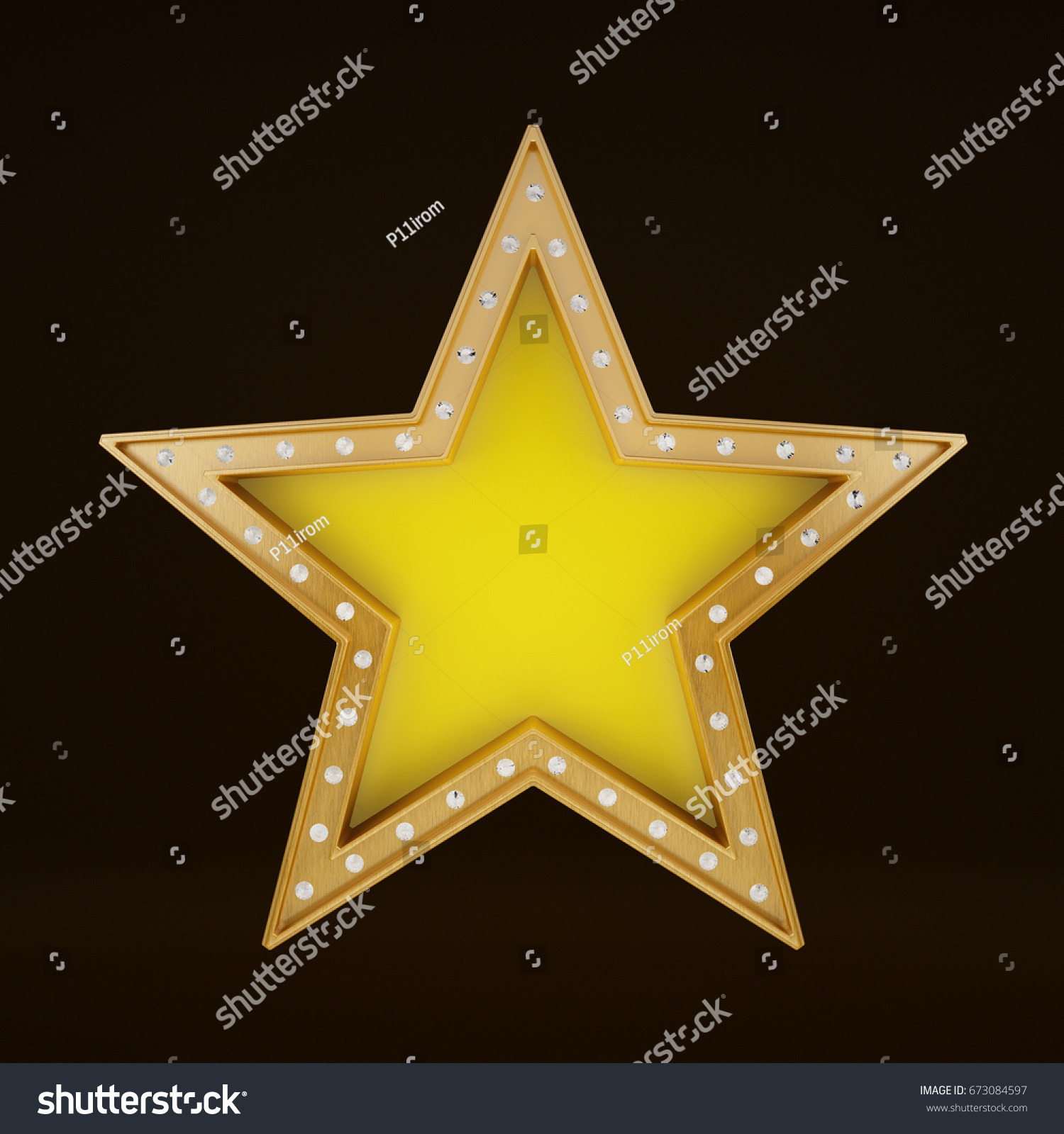 Star Frame Diamond 3d Render Stock Illustration 673084597 | Shutterstock