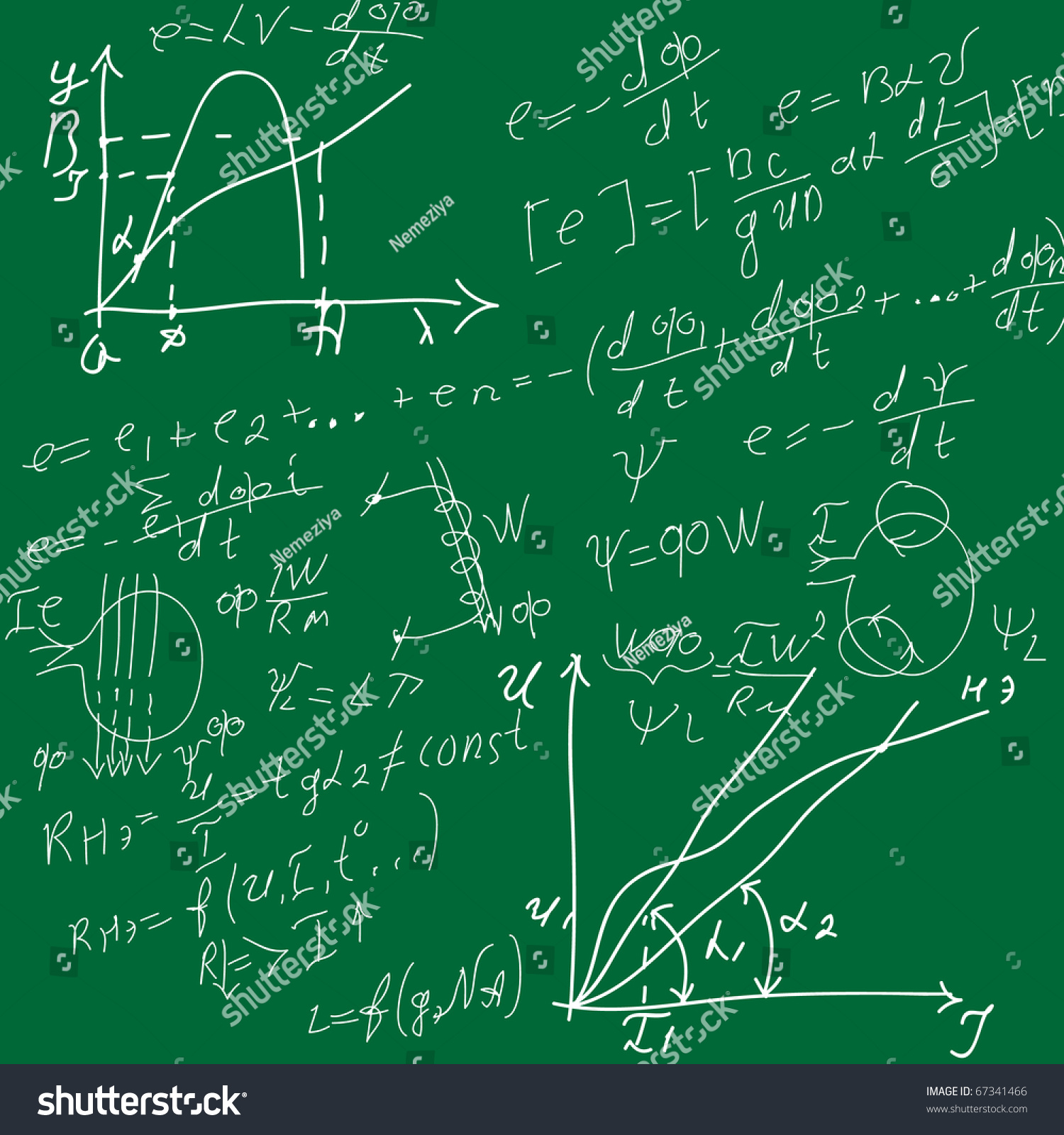 Formulas Lesson Electricityvector Illustration Stock Vector (Royalty ...