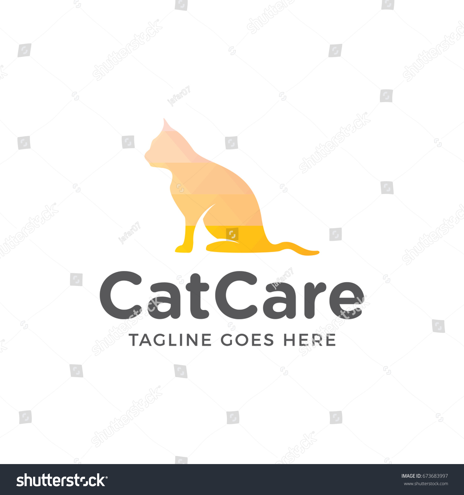 Cat Care Logo Icon Vector Template Stock Vector (Royalty Free ...