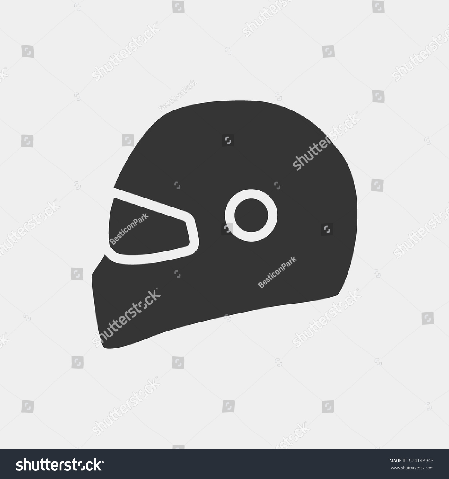 Helmet Icon Illustration Isolated Vector Sign Stock Vector (Royalty ...