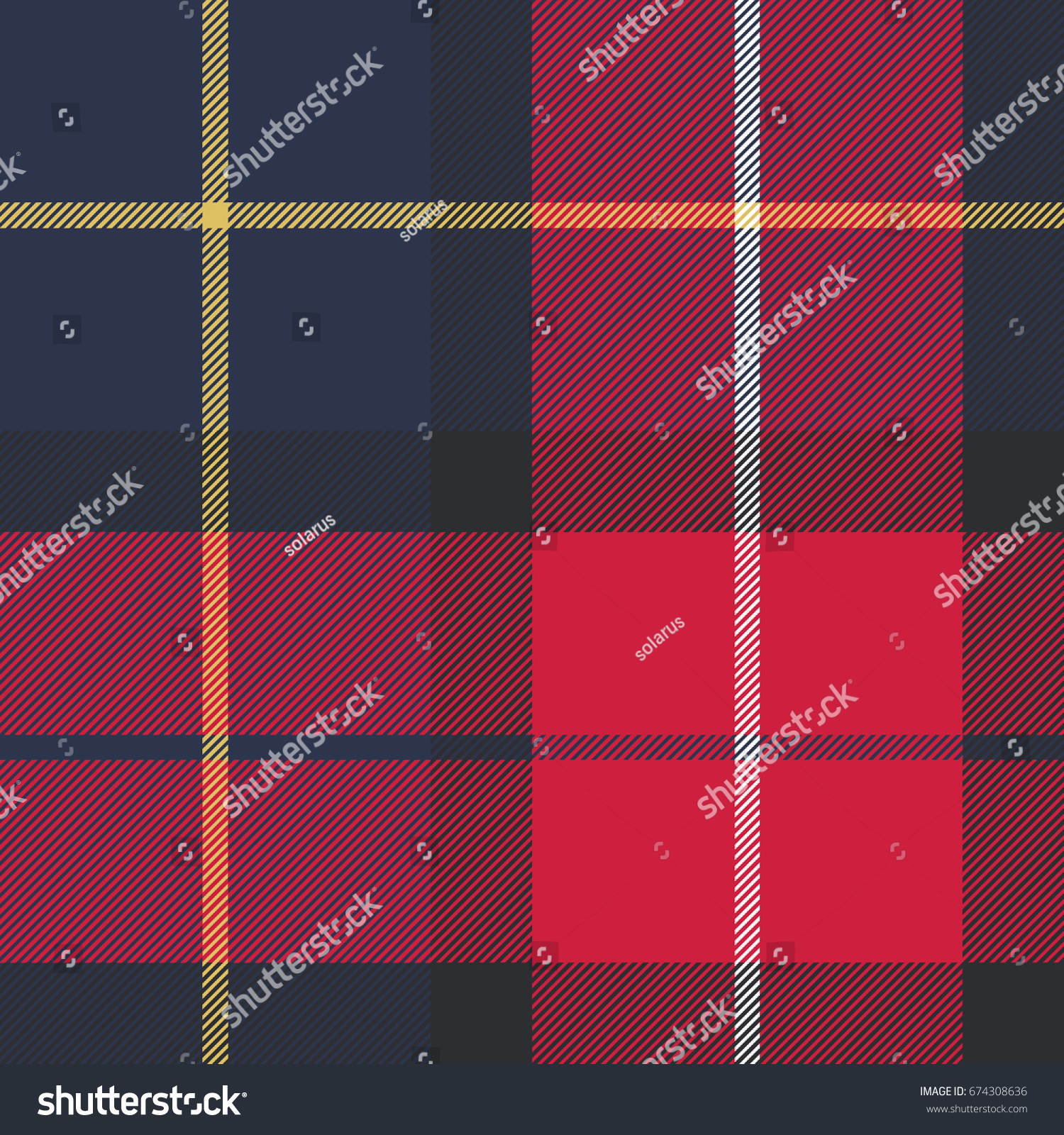 Seamless Pattern Check Plaid Fabric Texture Stock Vector Royalty Free 674308636 Shutterstock 2878