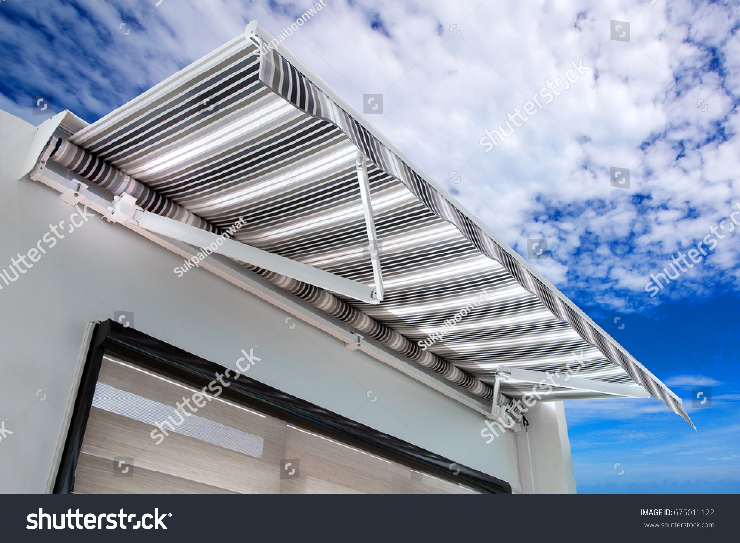 Canvas Awning Sky Background Stock Photo 675011122 | Shutterstock