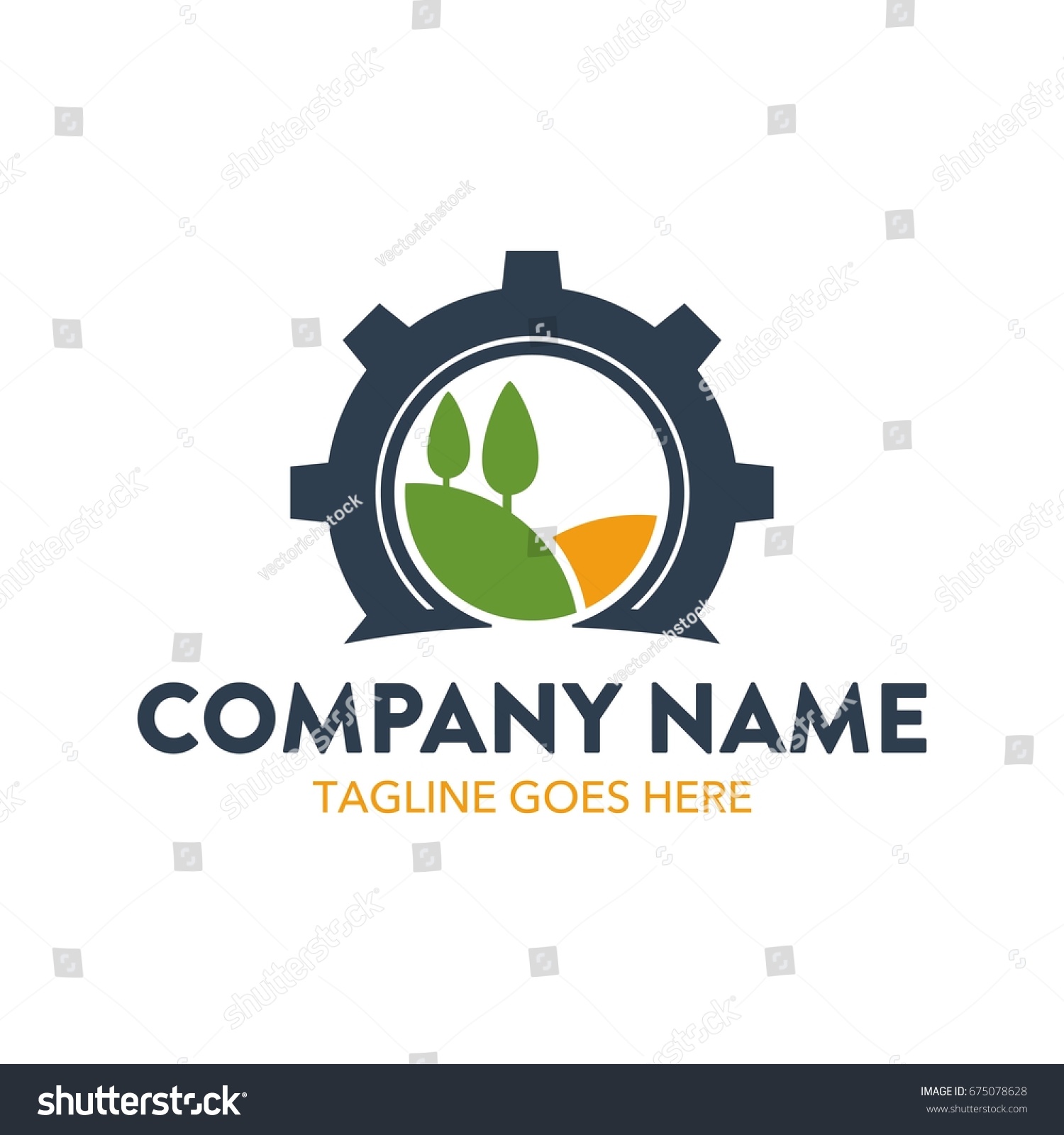 Agriculture Logo Template Stock Vector (Royalty Free) 675078628 ...