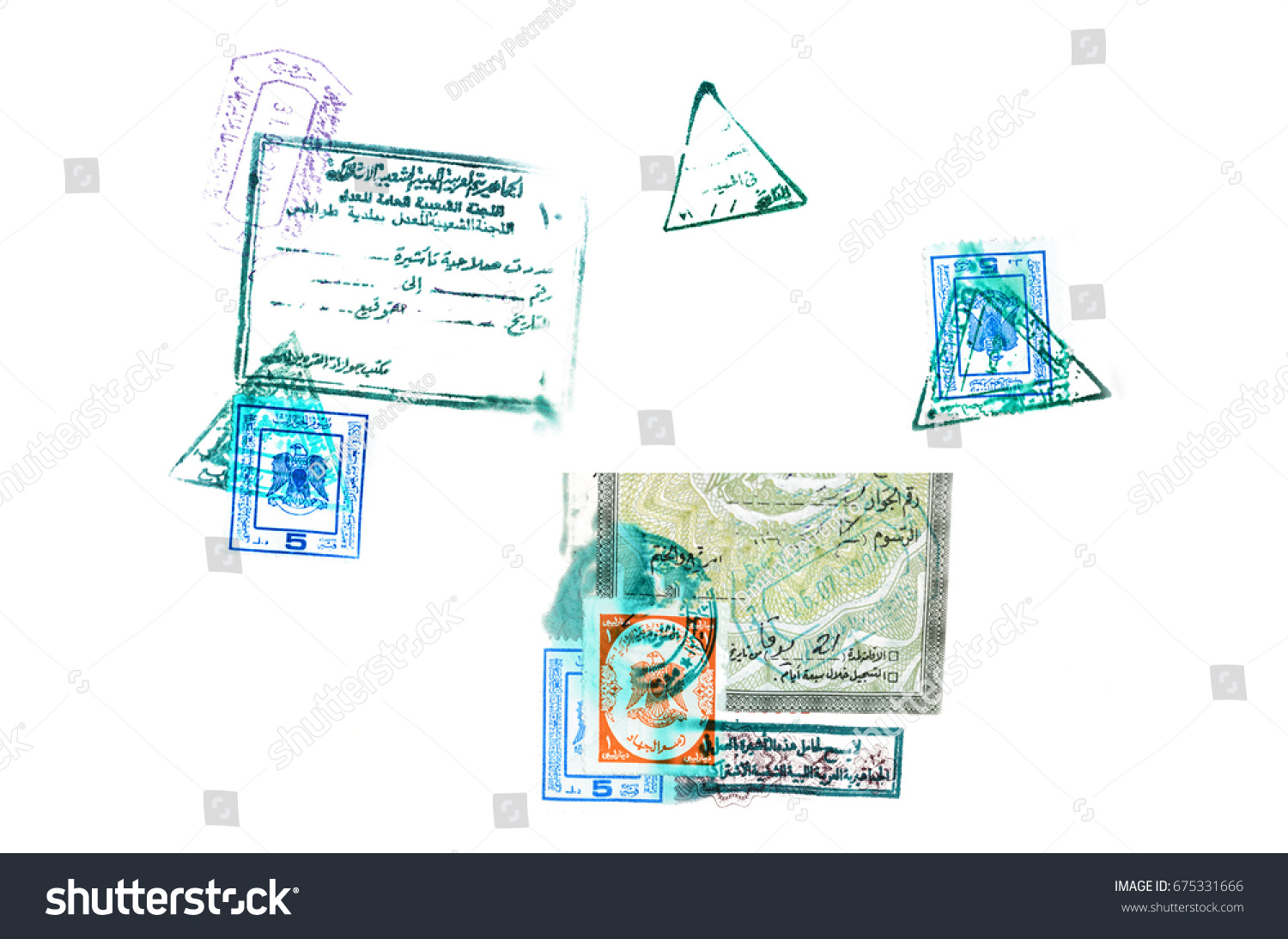 Libya Passport Stamp Stock Illustration 675331666 Shutterstock 2390