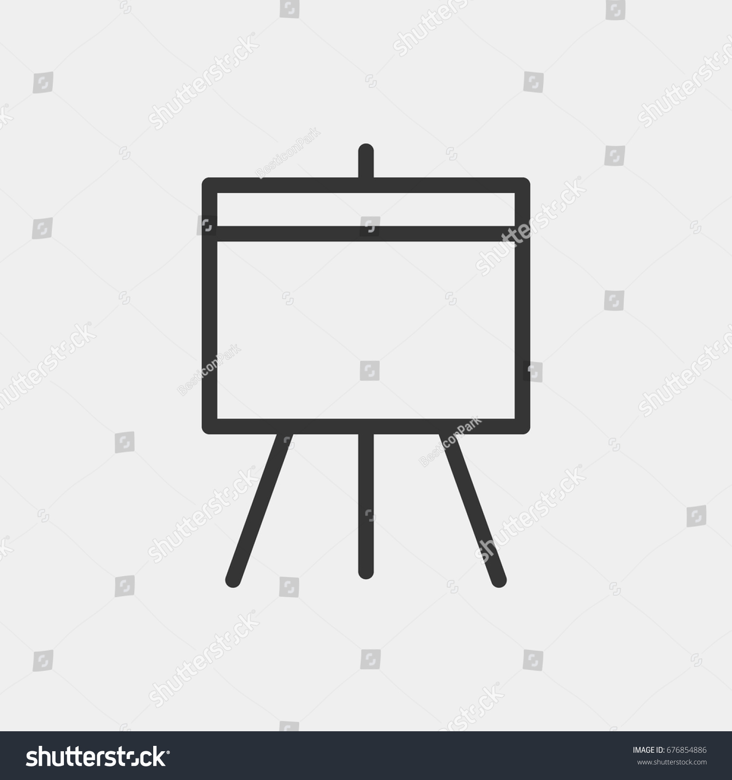 Flipchart Icon Illustration Isolated Vector Sign Stock Vector (Royalty ...