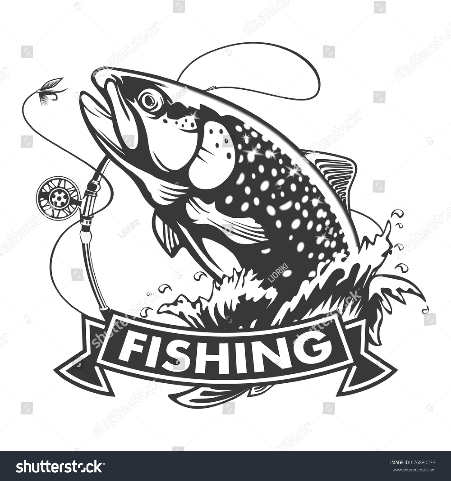 rainbow trout jumping out water