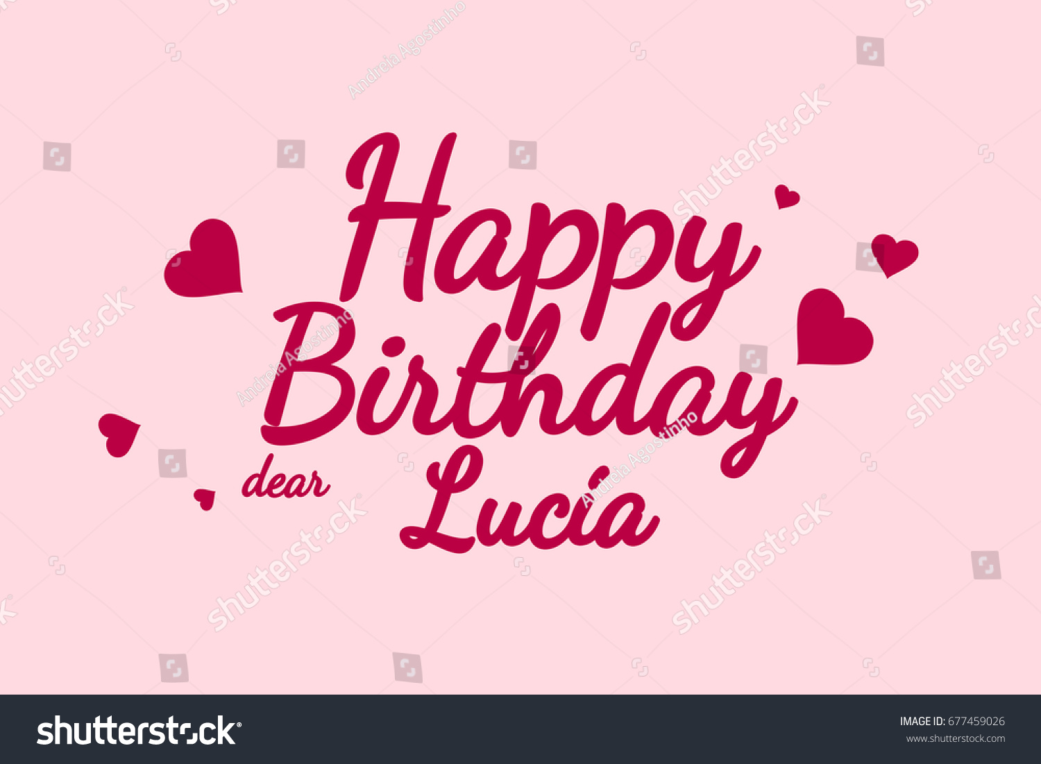 Happy Birthday Lucia Background Happy Birthday Stock Illustration 677459026...