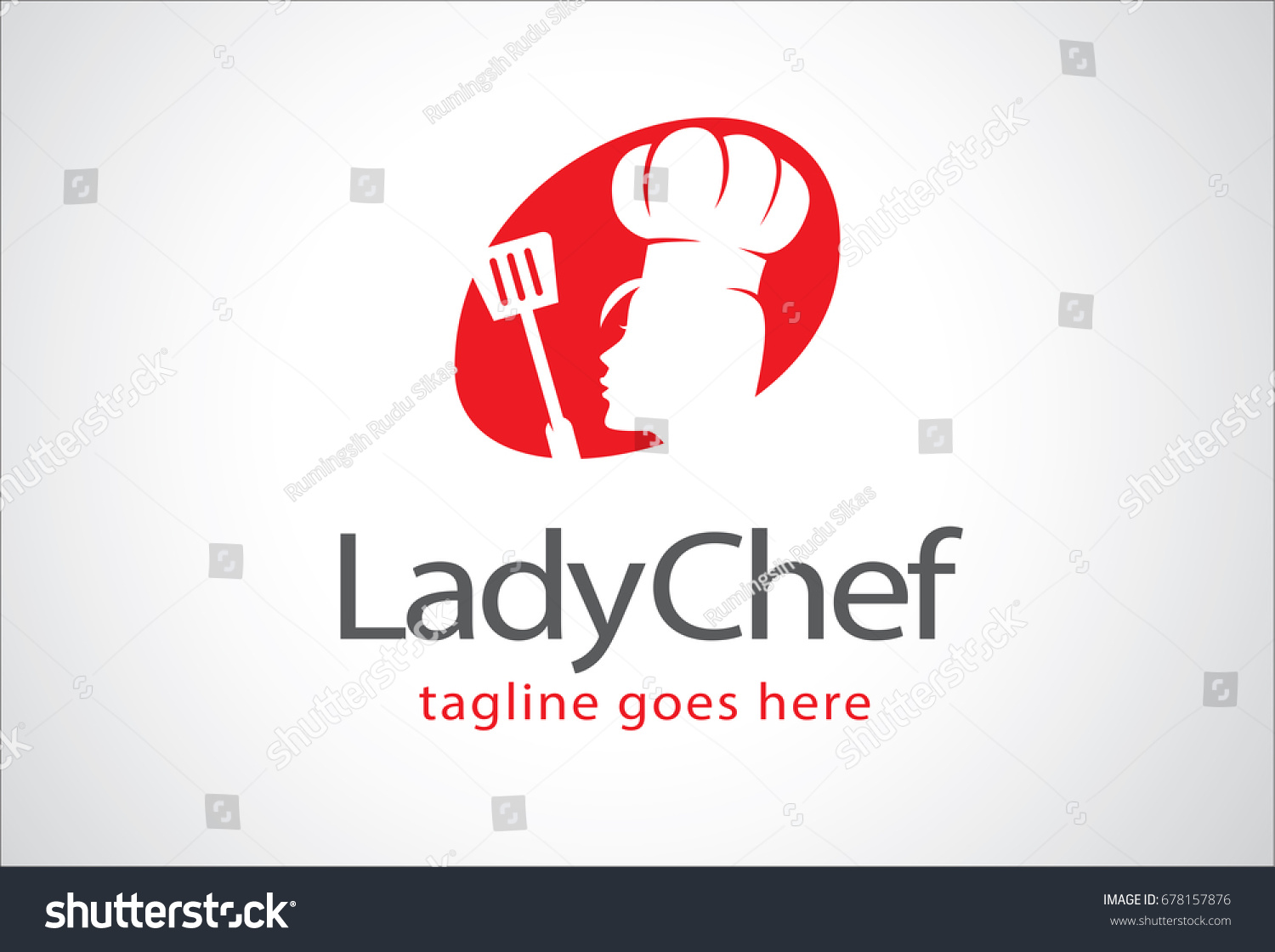 Lady Chef Logo Template Design Stock Vector (Royalty Free) 678157876 ...