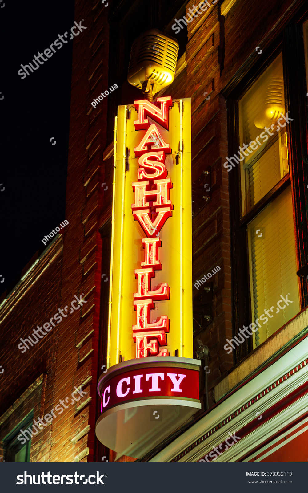 Nashville May 27 Nashville City Neon Stock Photo 678332110 Shutterstock