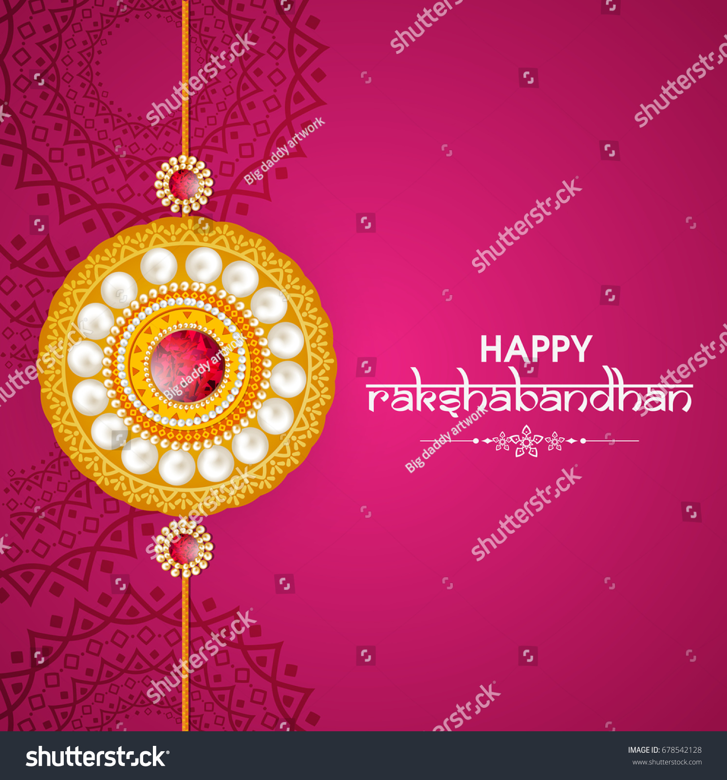 Vector Abstract Raksha Bandhan Nice Illustration Stock Vector (Royalty ...