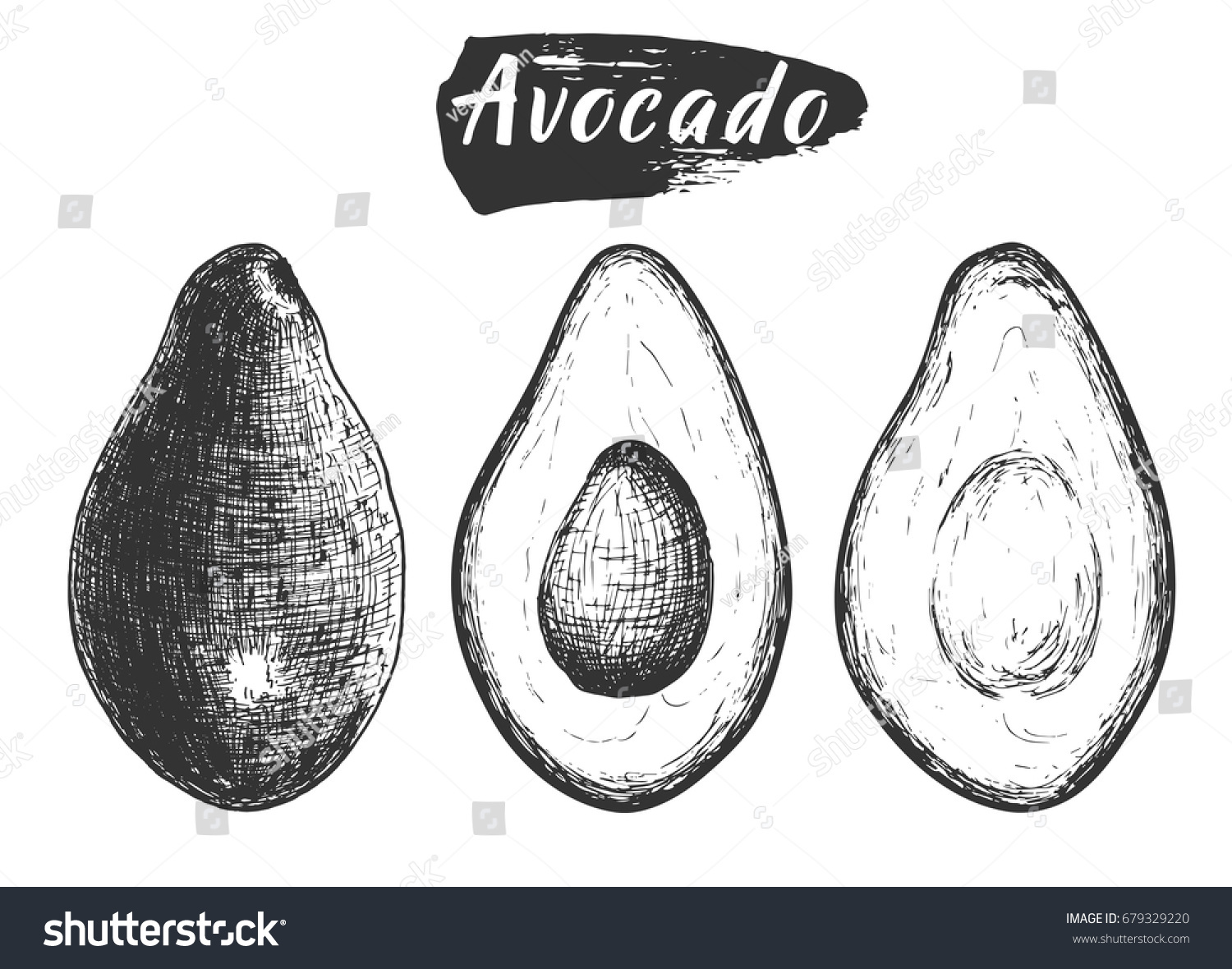 Нарисовать авокадо