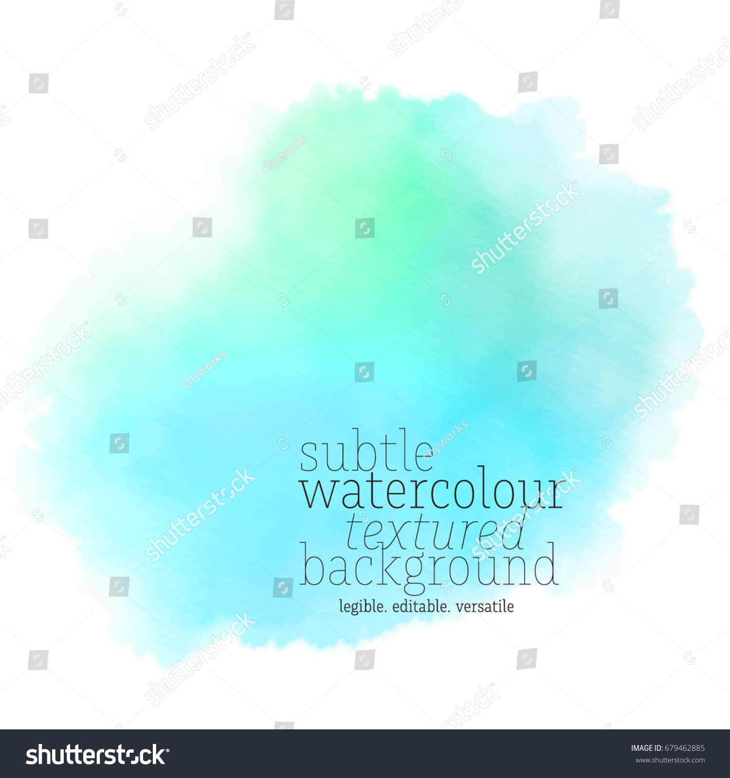 Blue Watercolor Splotch Stock Vector (Royalty Free) 679462885 ...