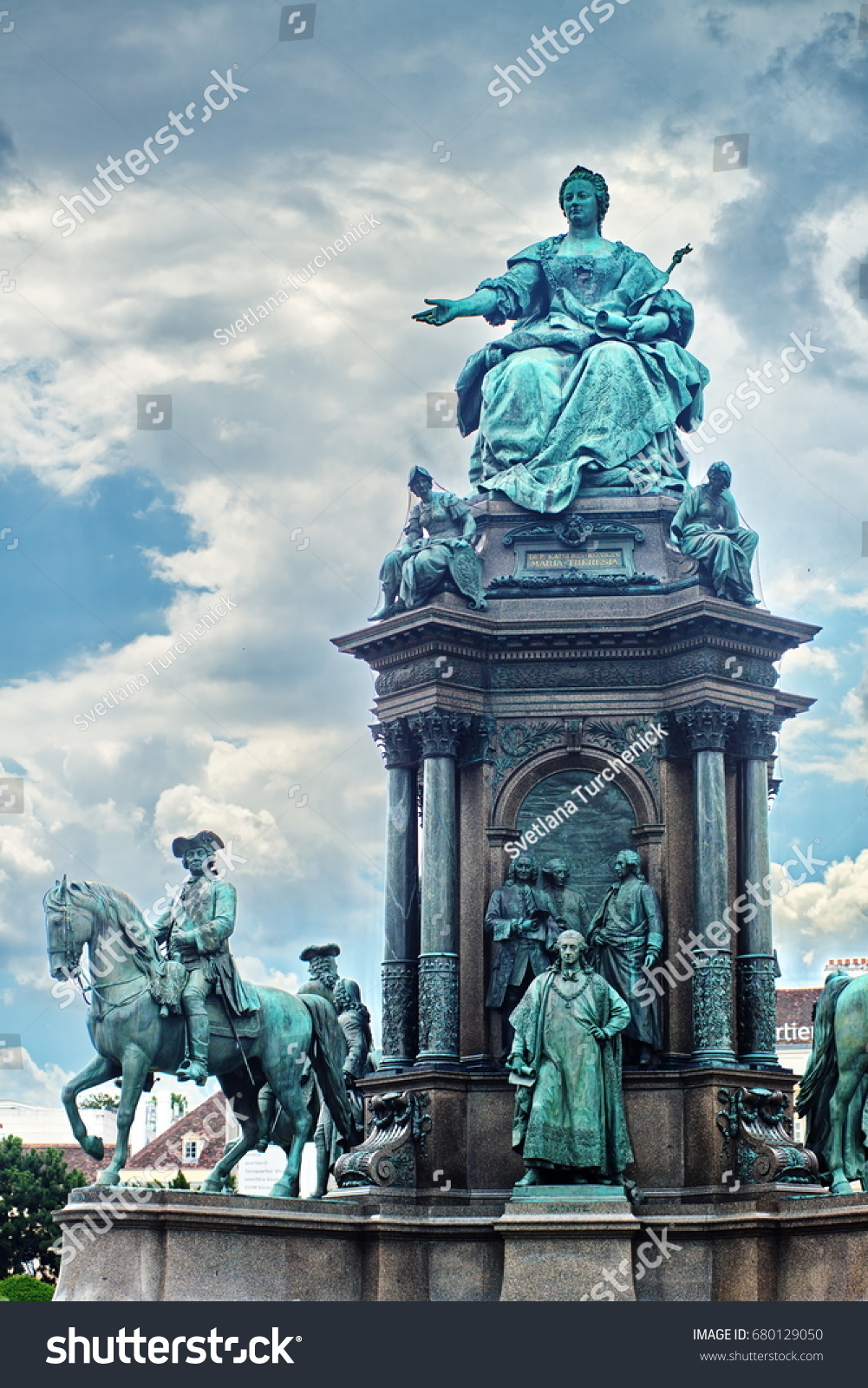 Vienna Maria Theresia Denkmal Stock Photo 680129050 