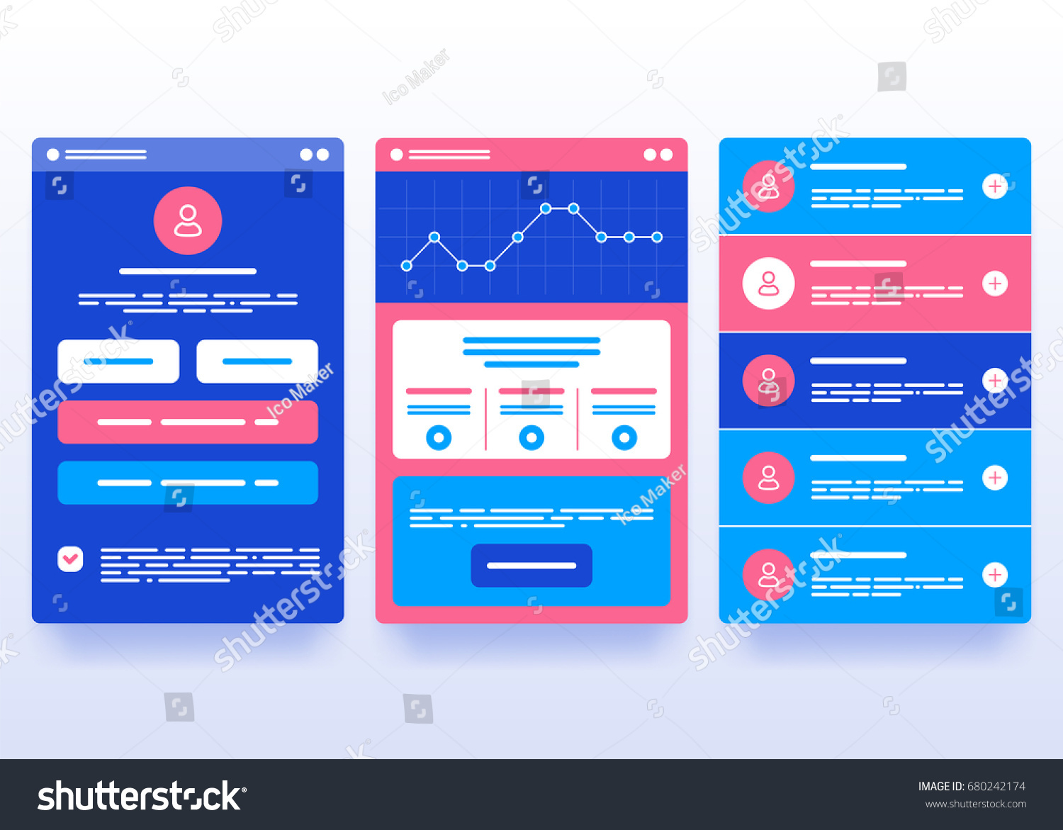 Interface Ui Design Vector Illustration Stock Vector (Royalty Free ...