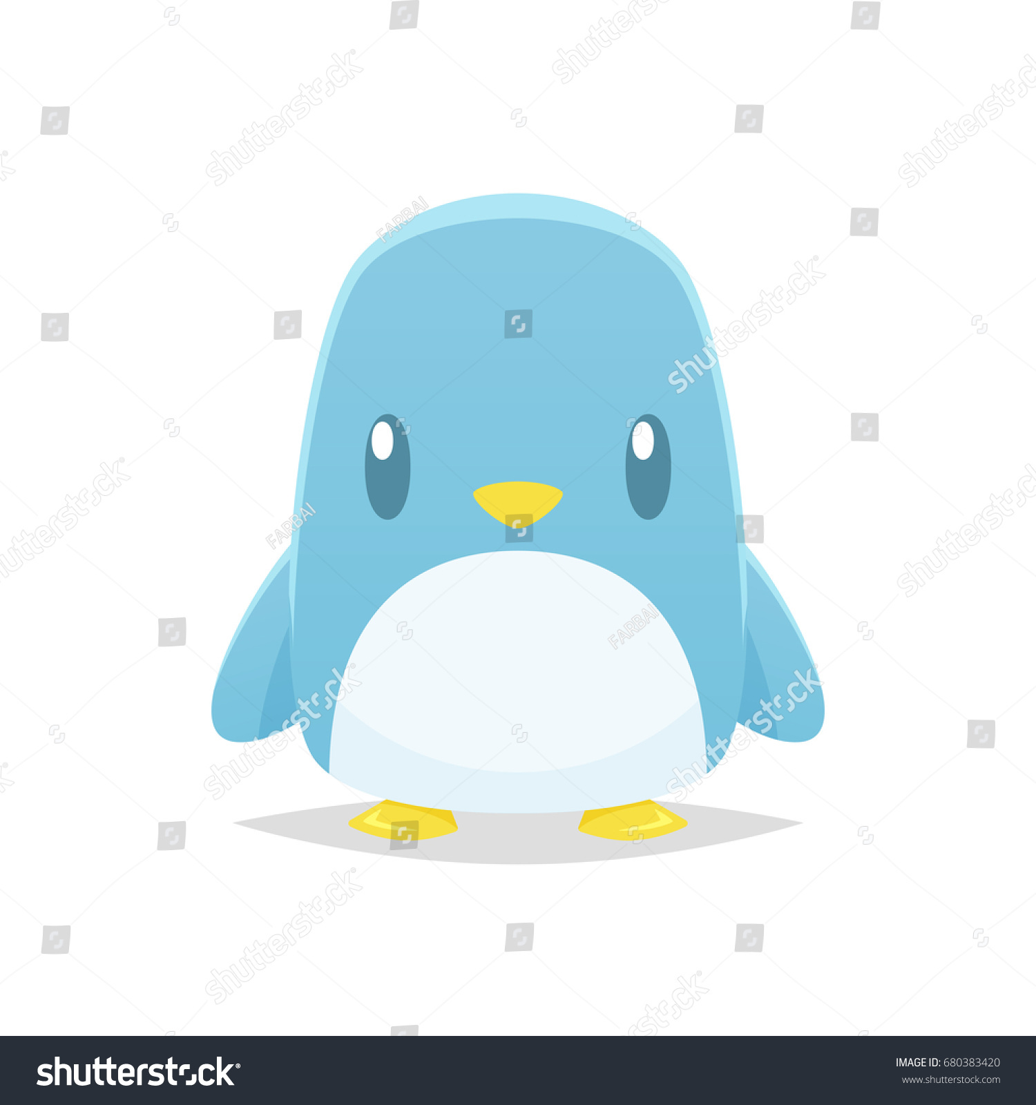 Cute Penguin Cartoon Vector Illustration Stock Vector (Royalty Free ...