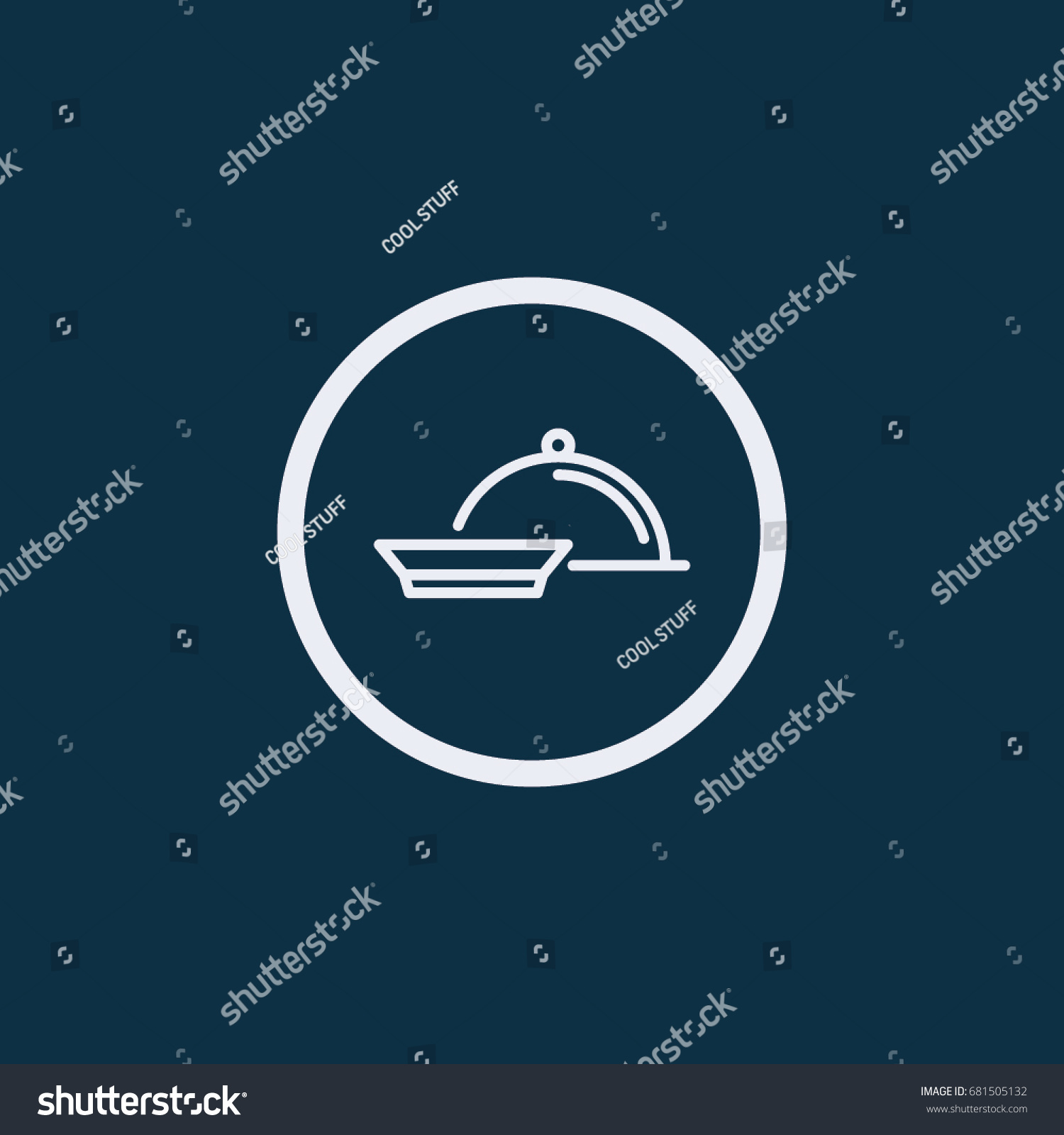 Tray Icon Vector Stock Vector (Royalty Free) 681505132 | Shutterstock