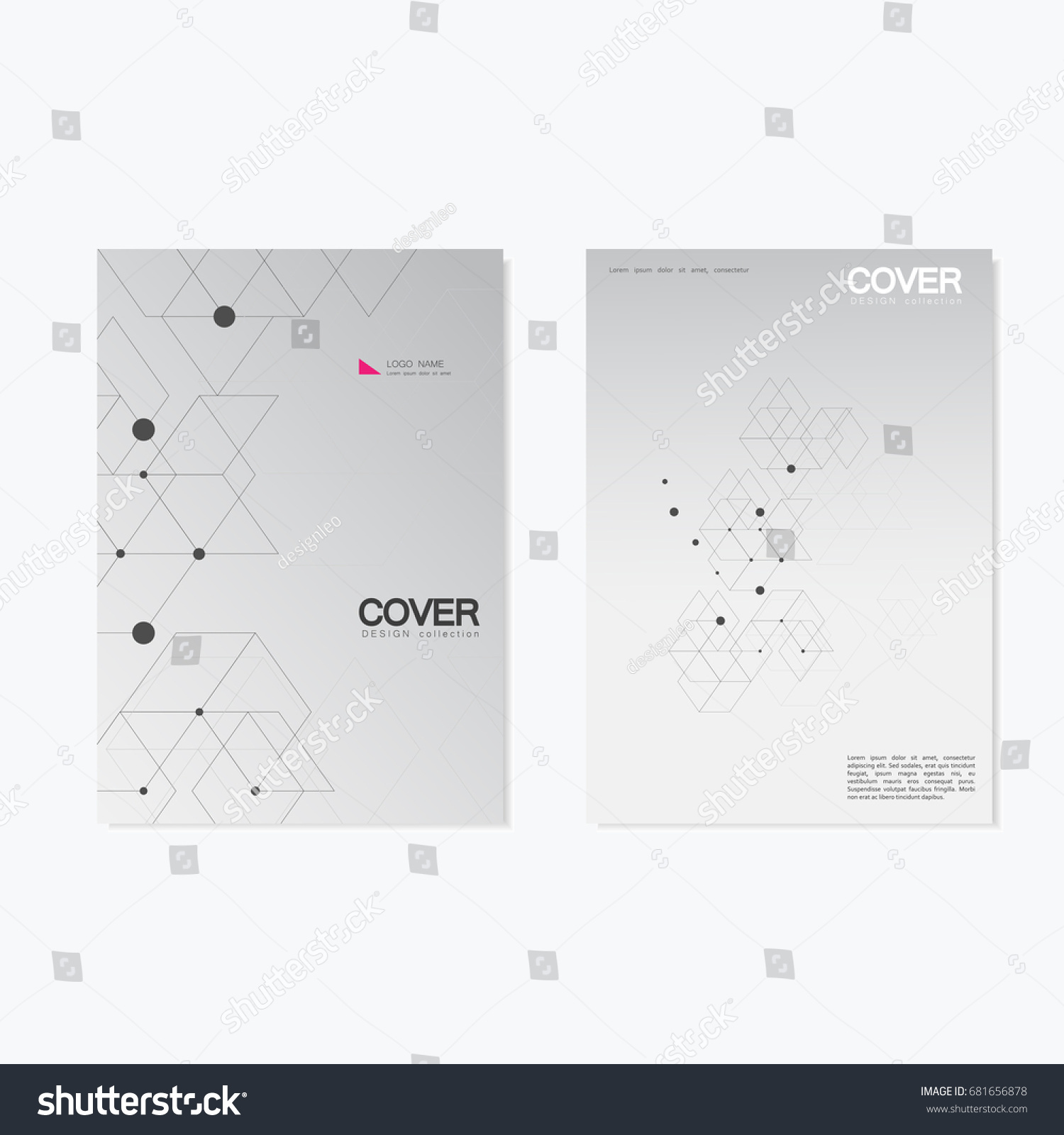 Business Brochure Design Abstract Hexagon Pattern Stock Vector (Royalty ...