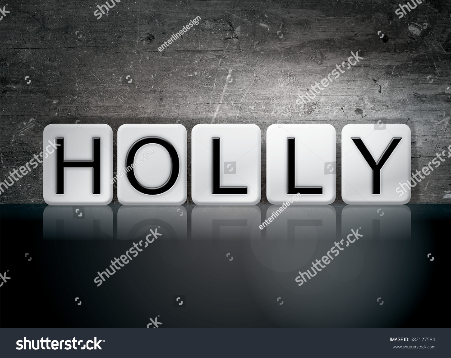 word-holly-concept-theme-written-white-stock-illustration-682127584