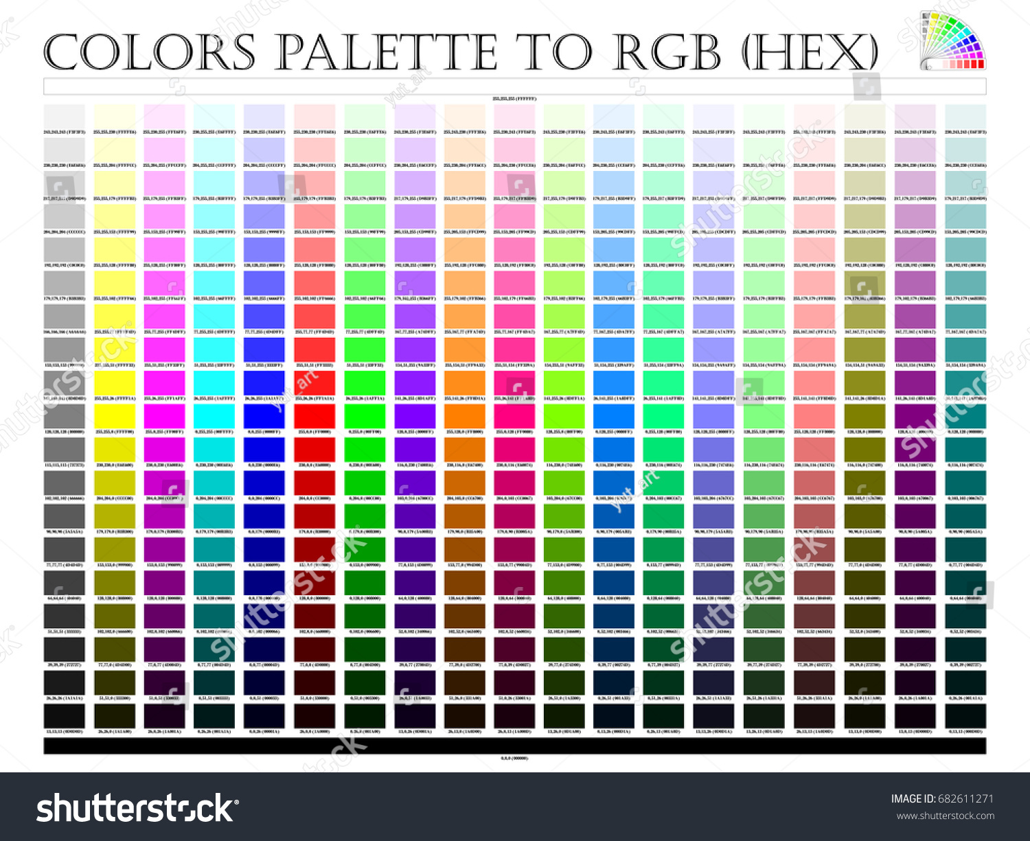 Карта цветов RGB