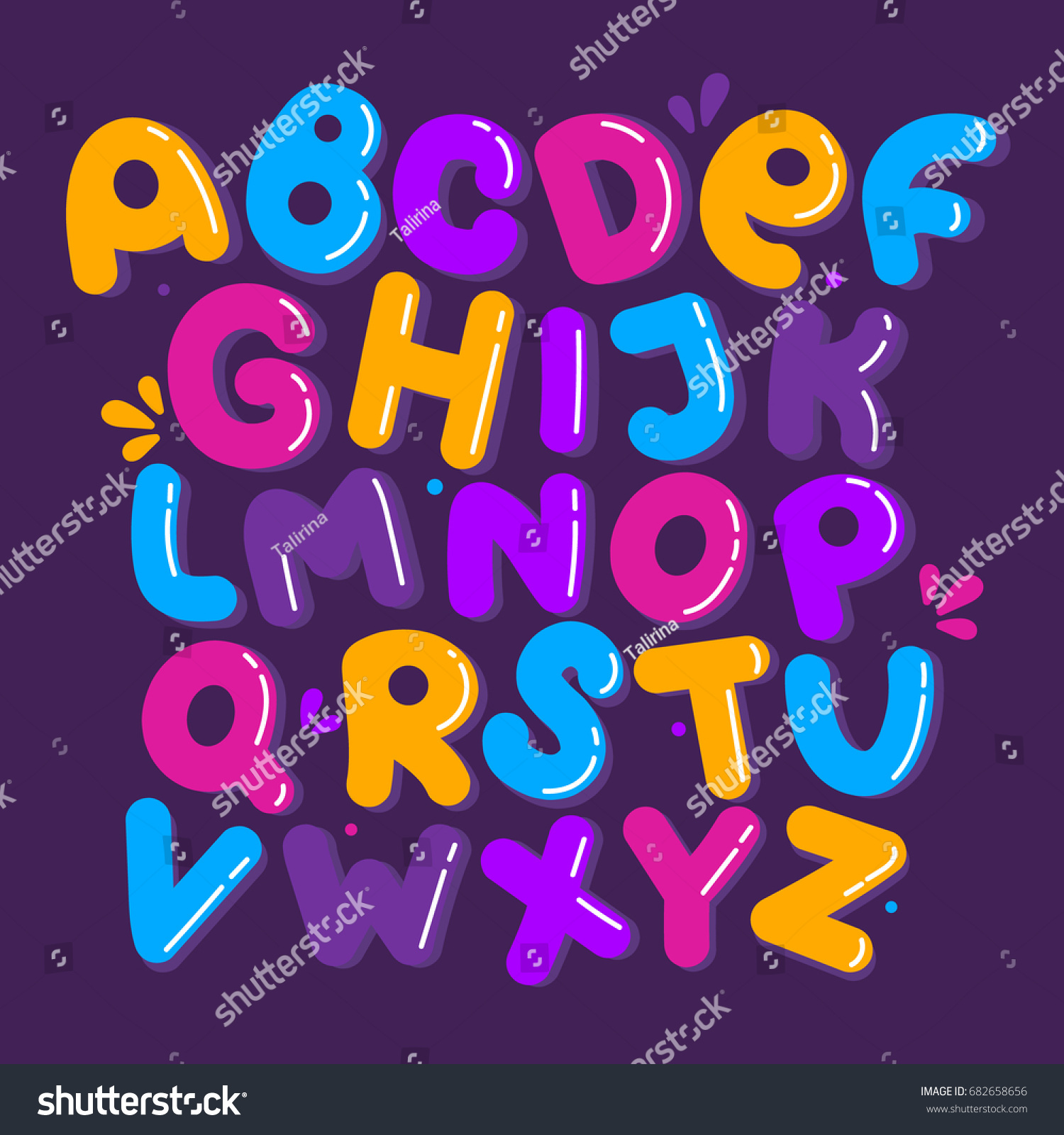 English Alphabet Vector Typography Design Background Stock Vector ...