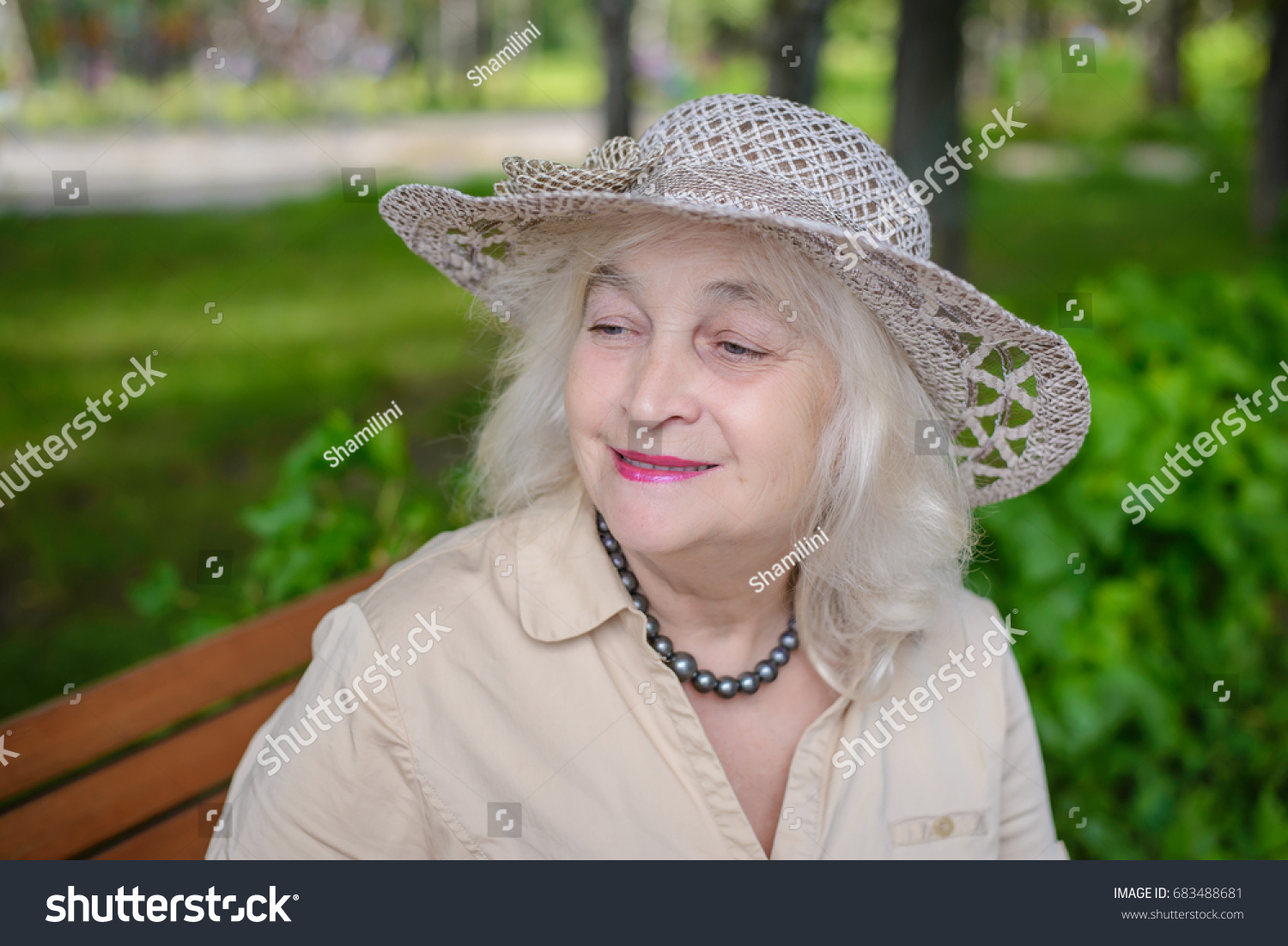 hat for elderly woman